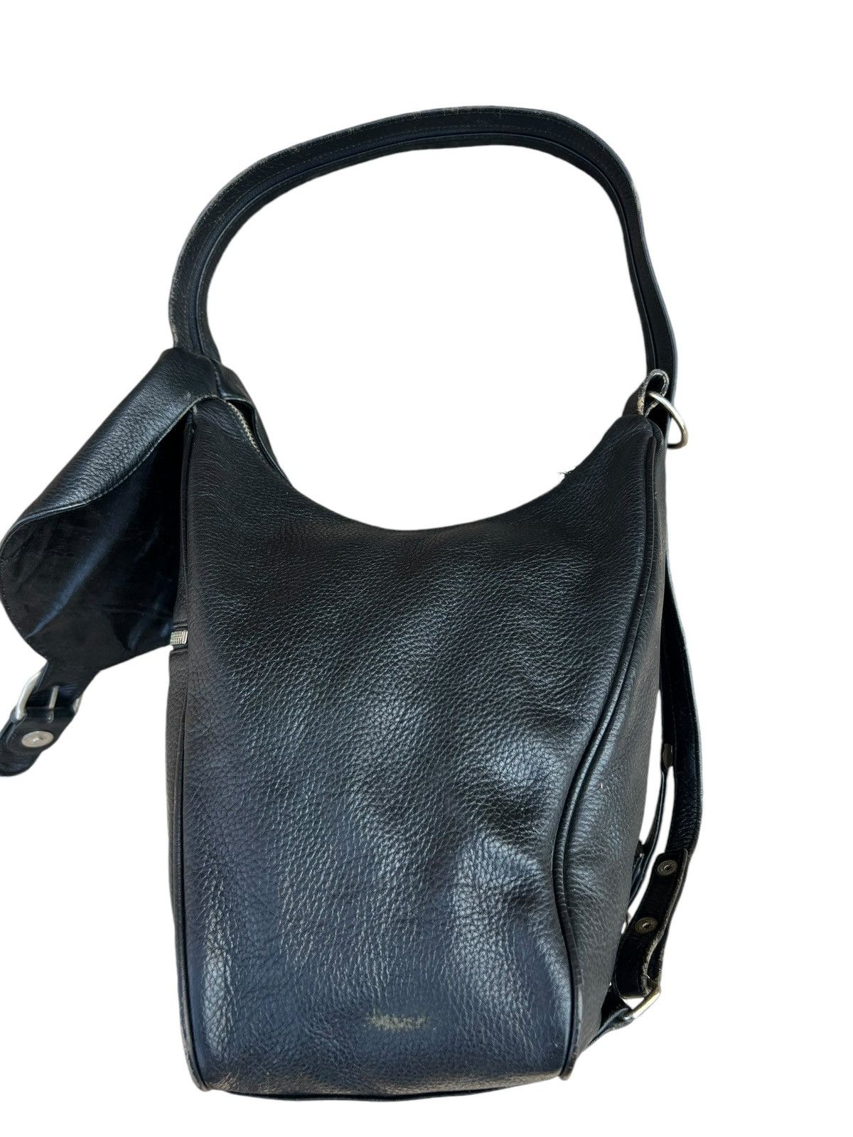 Leather Vintage RAVIR Tokyo Patina Leather Multi Way Backpack Bag Size ONE SIZE - 13 Thumbnail