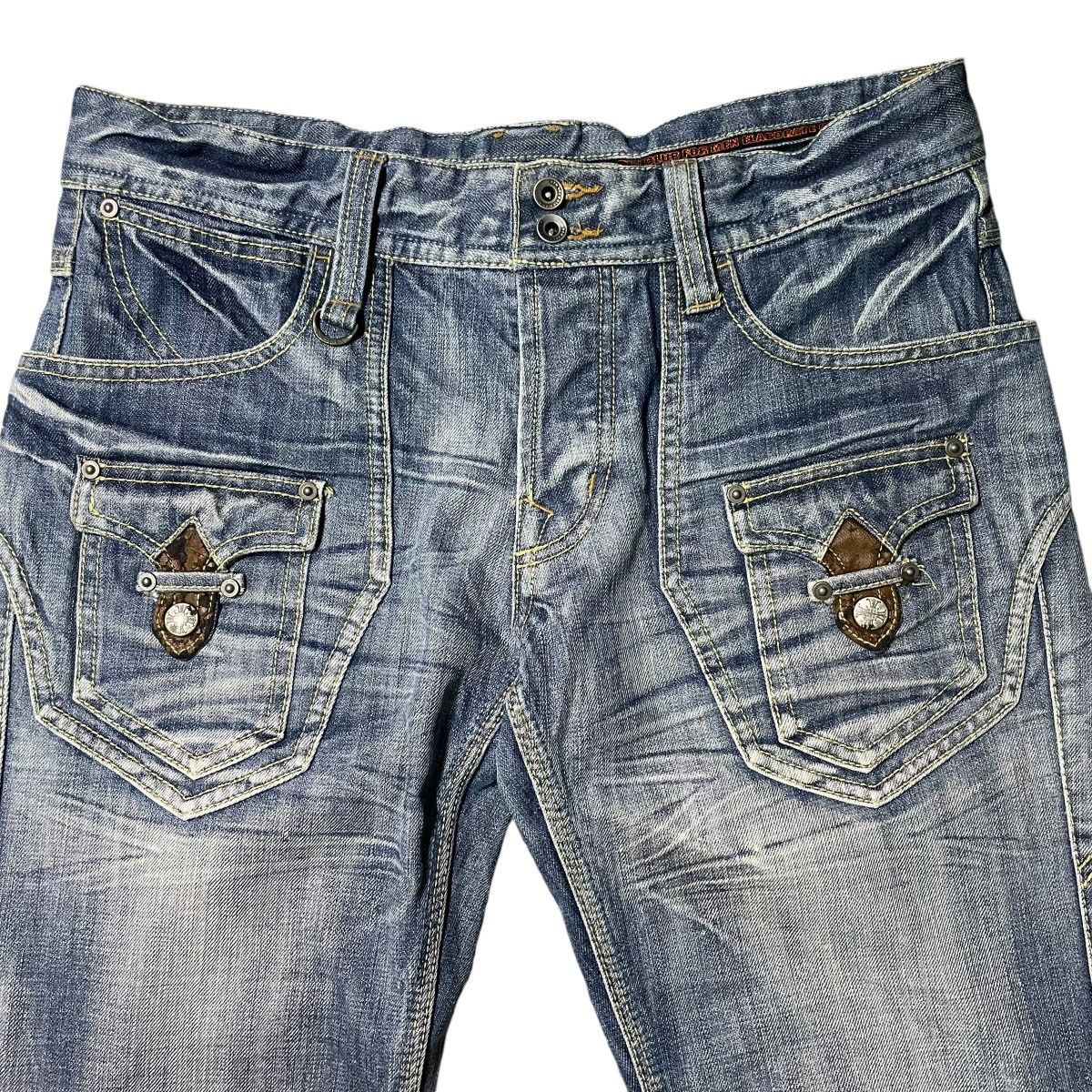 Tornado Mart Flare Jeans Nicole Club Clawmark Denim Bootcut Size US 32 / EU 48 - 4 Thumbnail
