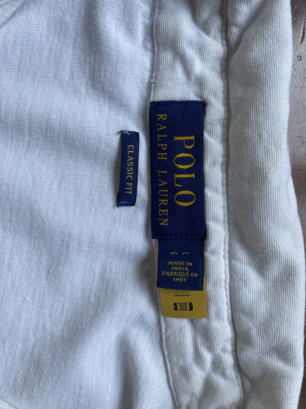 Polo Ralph Lauren White Polo Navy Pony Size US L / EU 52-54 / 3 - 3 Thumbnail