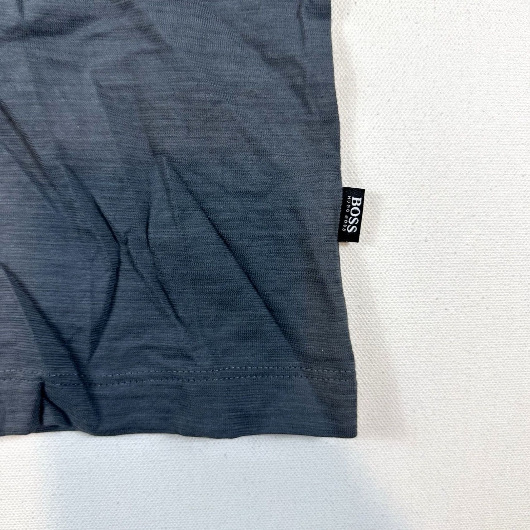 Vintage Boss Hugo Boss Regular Fit Polo Shirt Men Medium Gray Short Sleeve Pima Cotton Size US M / EU 48-50 / 2 - 5 Thumbnail