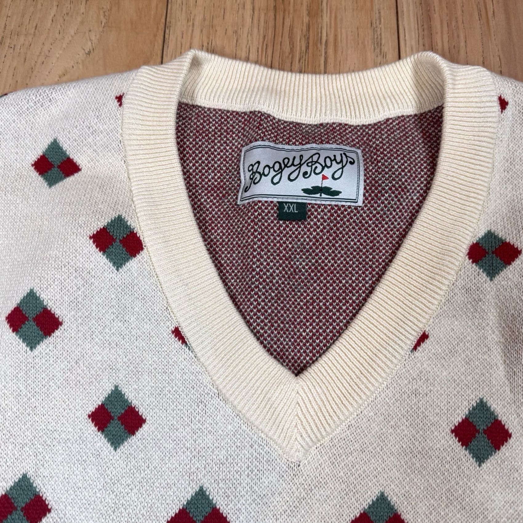 Vintage Bogey Boys Sweater Vest Mens 2XL Yellow Diamond Golf NWOT Size US XXL / EU 58 / 5 - 5 Thumbnail