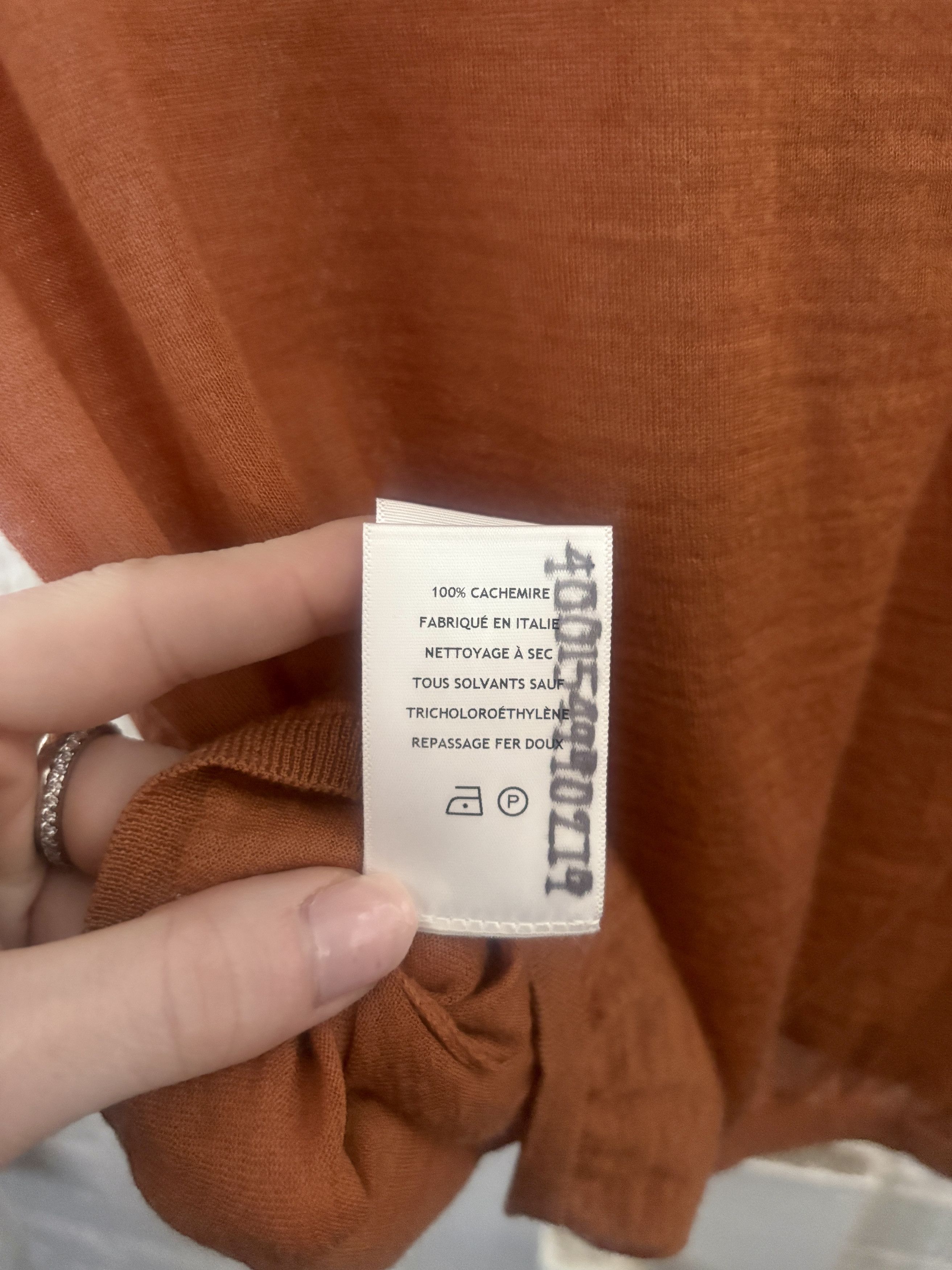 Gabriela Hearst BNWT Gabriela Hearst “Jane” Cashmere Knit Top in Copper Size S / US 4 / IT 40 - 10 Thumbnail