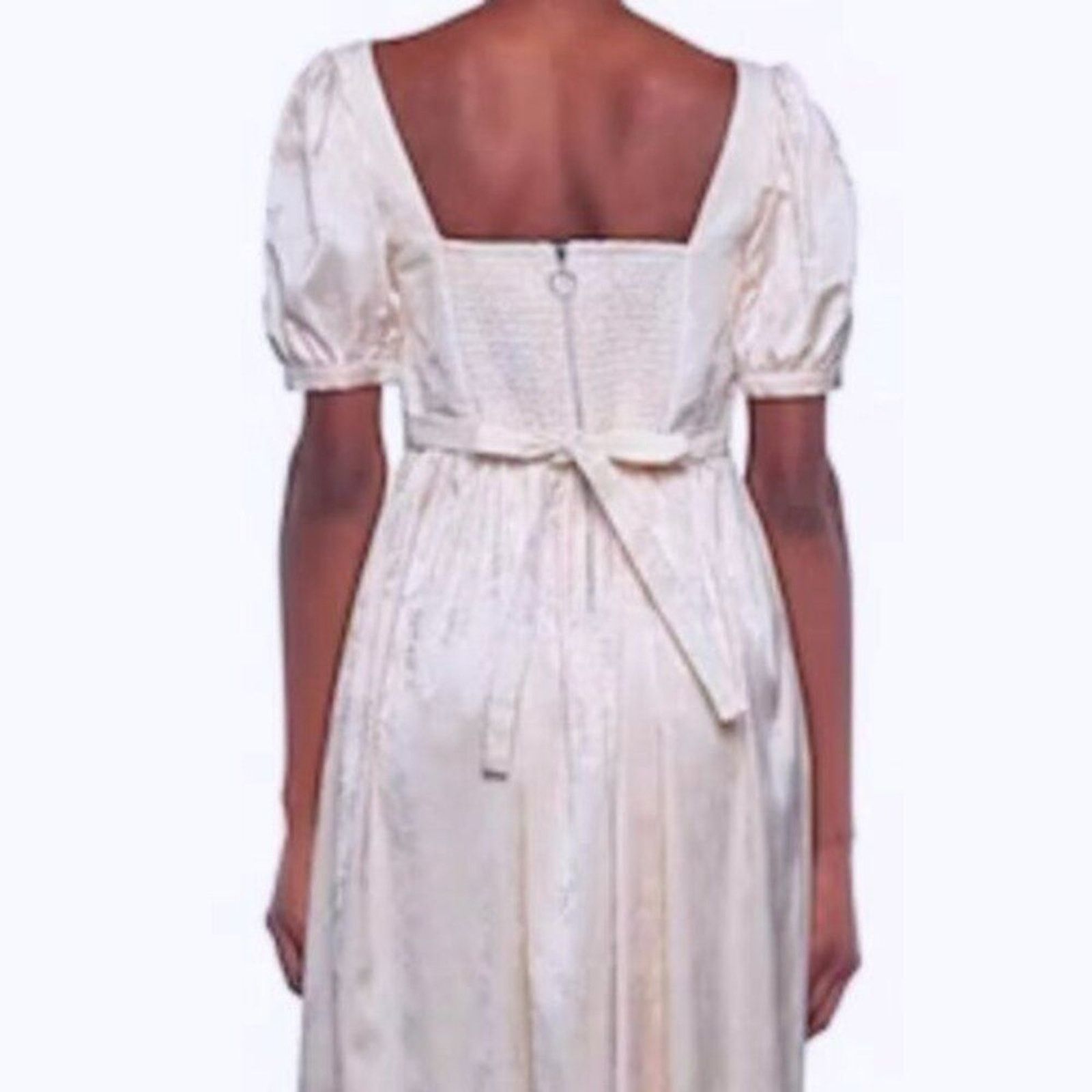 For Love & Lemons For Love and Lemons Brenda Midi Dress in Ivory M Size M / US 6-8 / IT 42-44 - 3 Thumbnail