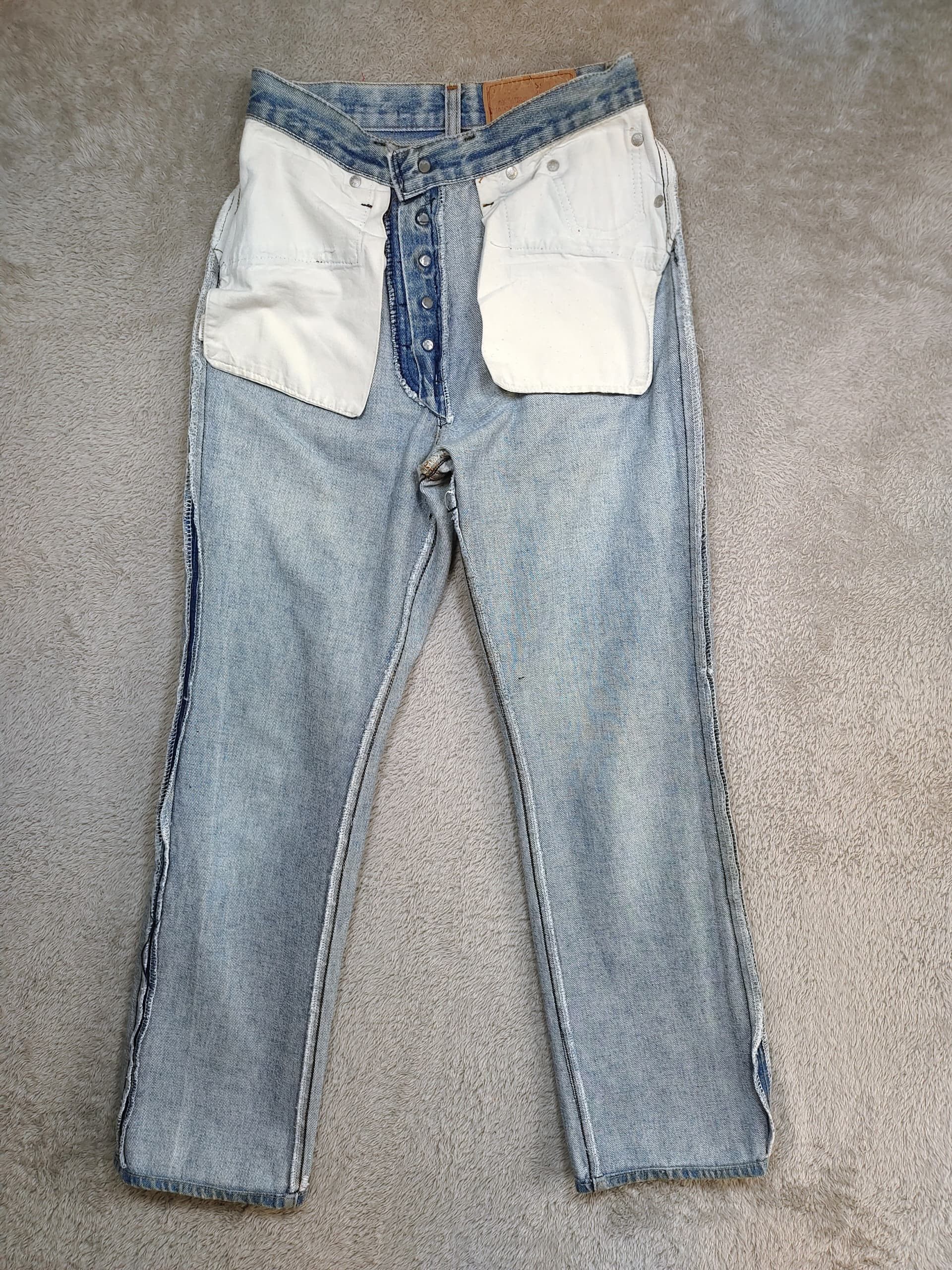 Levi's Vintage 1980 Levi’s 501 Pre-Shrunk Light Wash Denim Jeans Size US 26 / EU 42 - 16 Thumbnail
