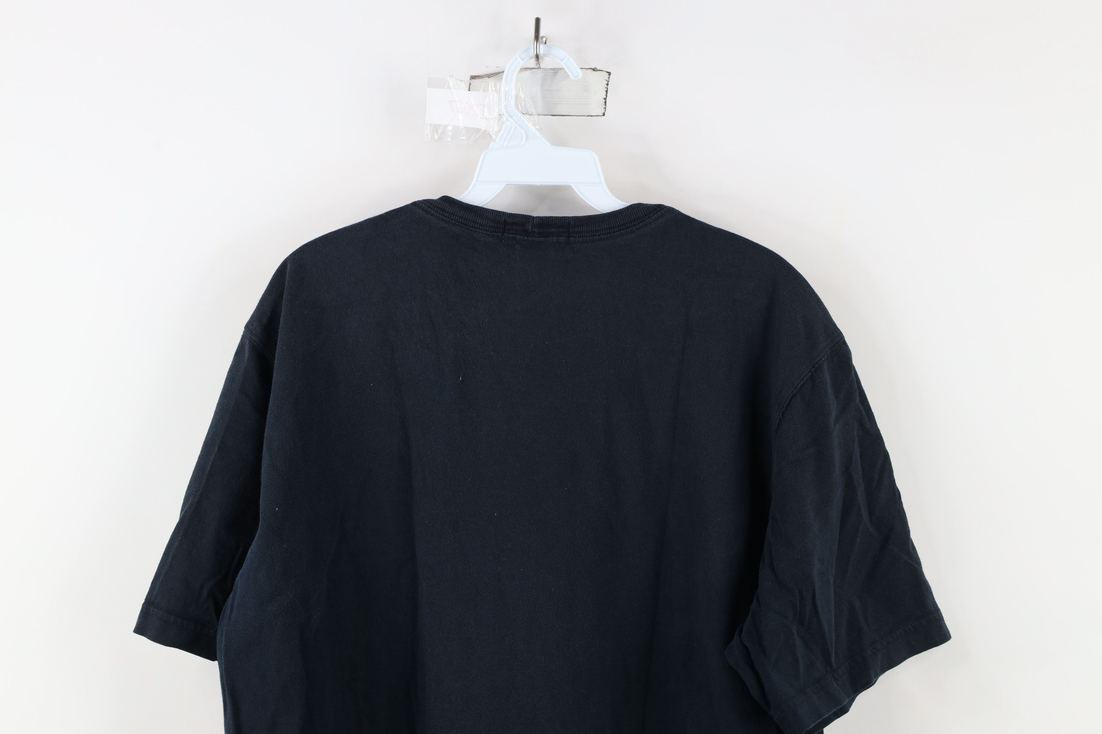 Lands' End × Vintage Vintage 90s Lands End Blank Cotton Pocket T-Shirt Black Size US L / EU 52-54 / 3 - 11 Thumbnail