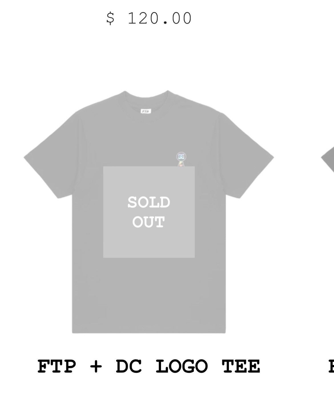 DC × Fuck The Population FTP DC Logo Tee Size US L / EU 52-54 / 3 - 6 Thumbnail