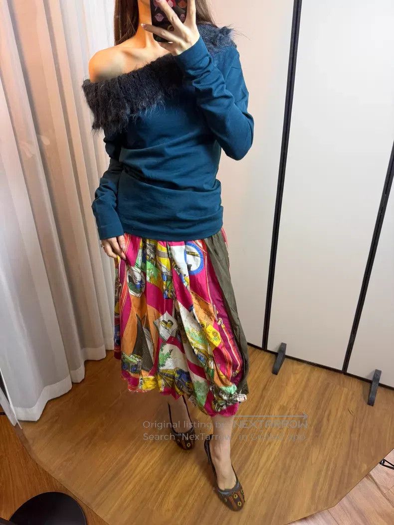 Comme des Garcons Comme Des Garcons size XS Silk Fun Shape Skirt Size 22" - 9 Thumbnail
