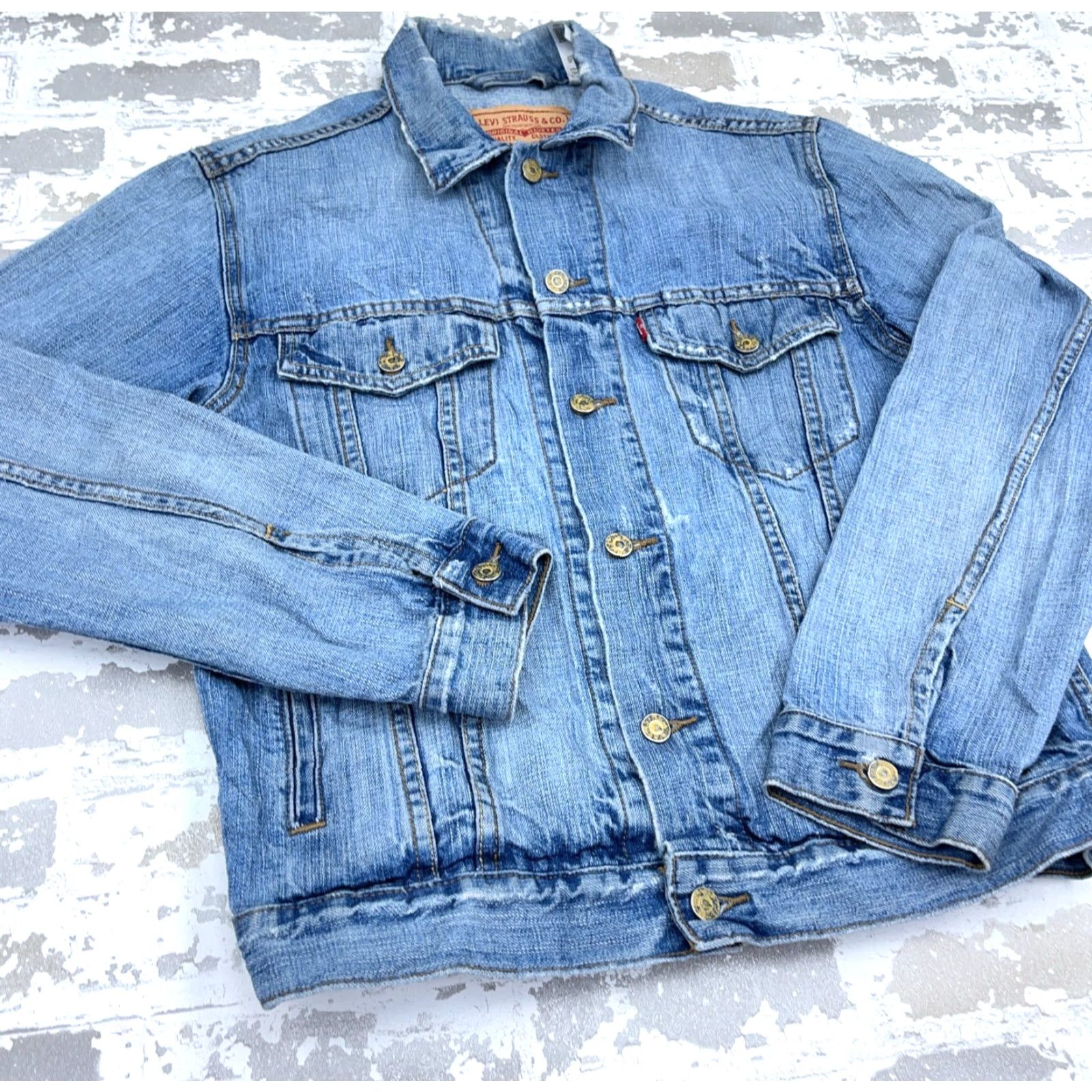 Levi's VINTAGE Levi's Denim Jacket Men M Med Wash Y2K Faded Trucker Retro 70507 Size US M / EU 48-50 / 2 - 3 Thumbnail