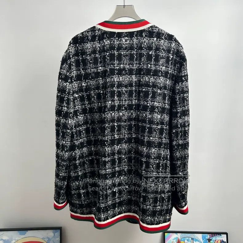 Gucci Gucci Classic tweed long coat Size US M / EU 48-50 / 2 - 3 Thumbnail