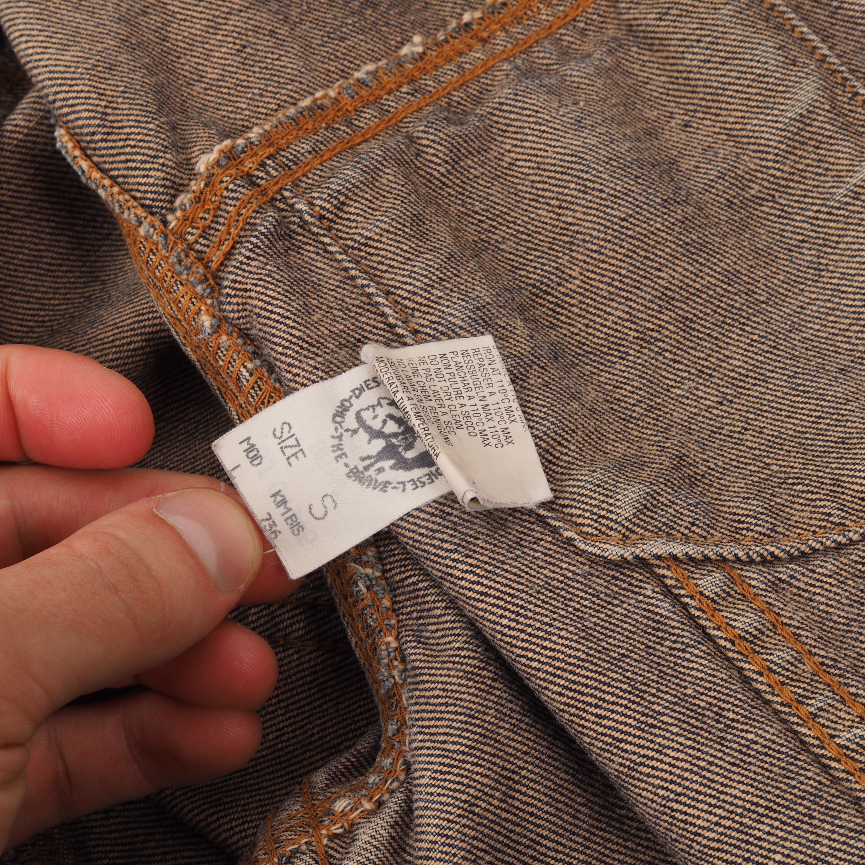 Diesel × Vintage Diesel Vintage Women's Blue Denim Distress Jean Jacket Size S / US 4 / IT 40 - 7 Thumbnail