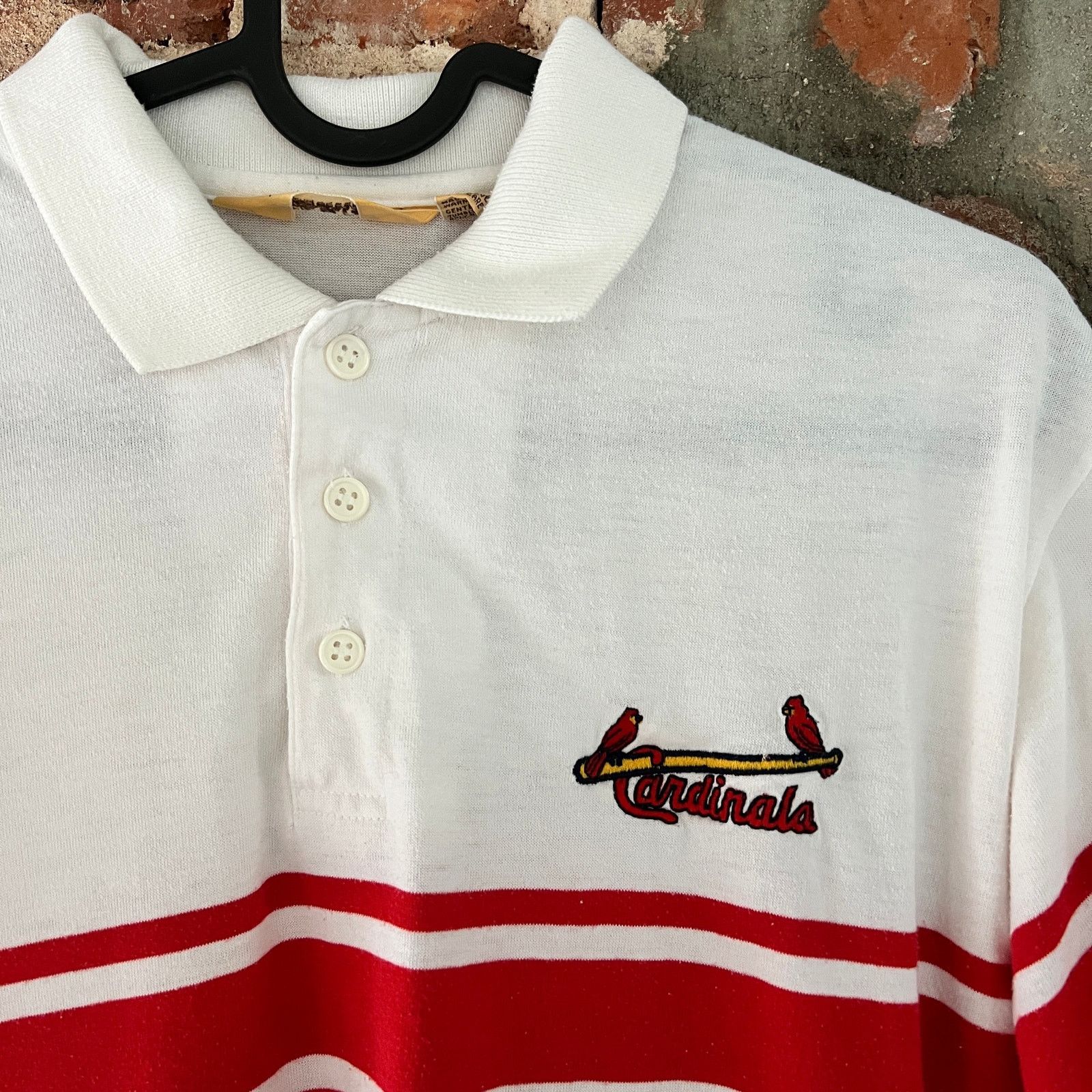 Logo 7 RARE VTG Logo 7 St. Louis Cardinals Mens Polo Shirt M 20x27 Size US M / EU 48-50 / 2 - 1 Thumbnail