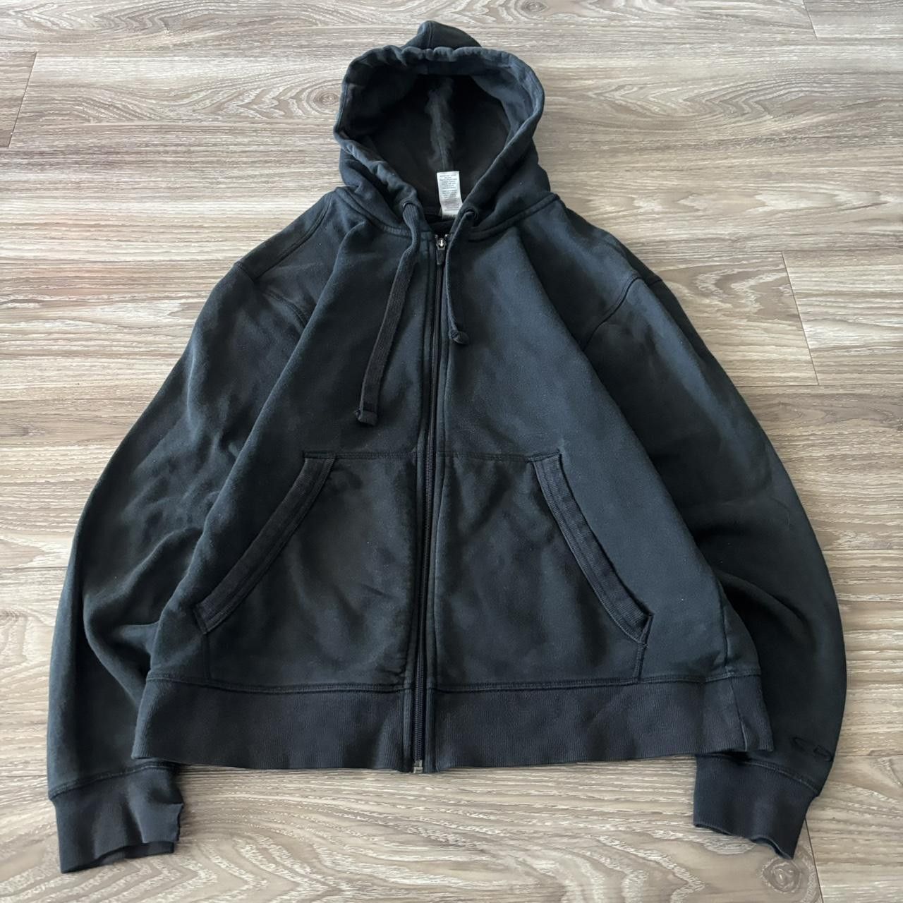 Vintage Crazy Vintage Y2K/2000s Black Blank Essential Zip Up Hoodie! Size S Size US S / EU 44-46 / 1 - 1 Thumbnail
