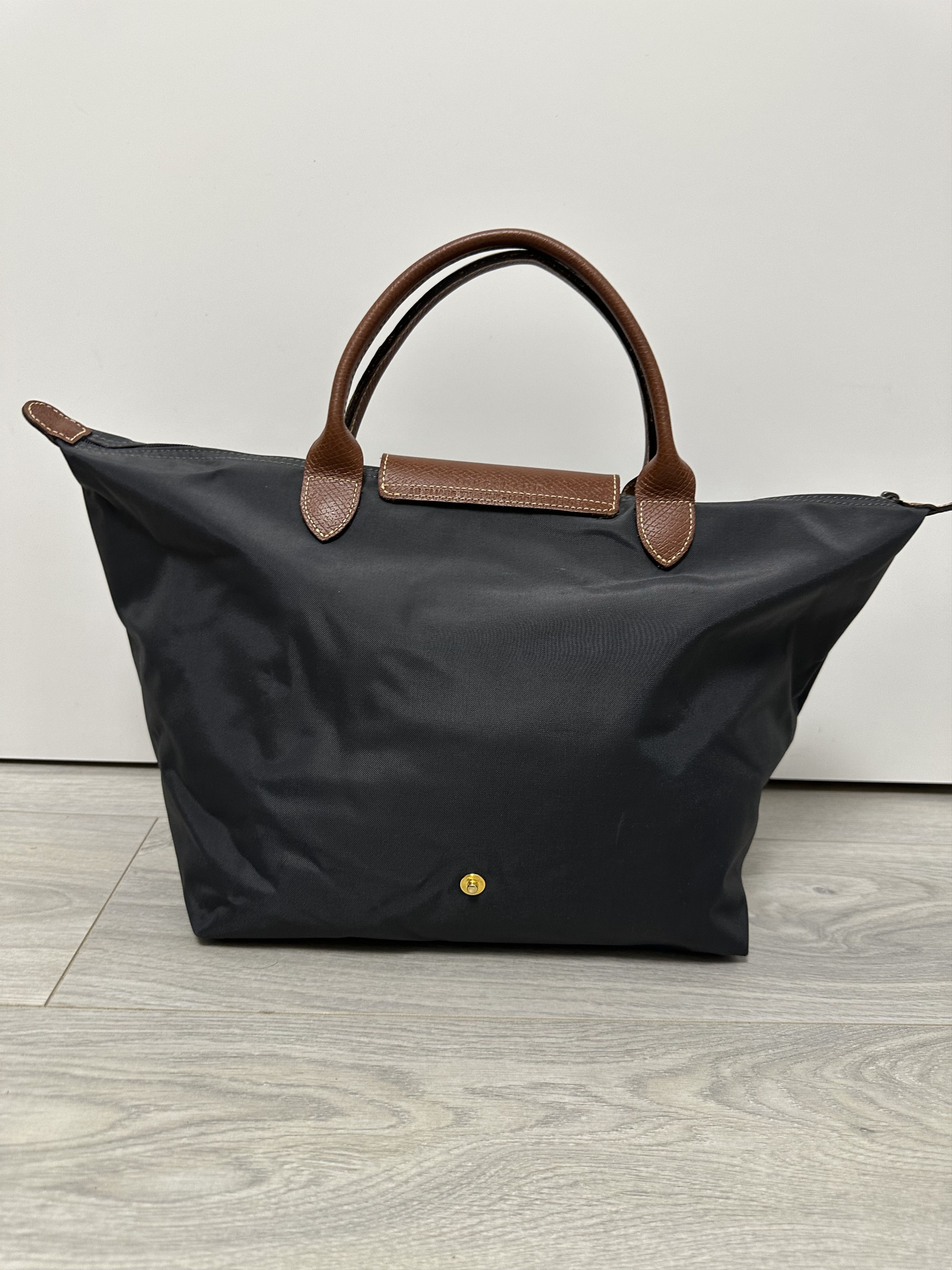 Longchamp Longchamp Le Pilage Gray Tote Bag Medium Size ONE SIZE - 2 Thumbnail