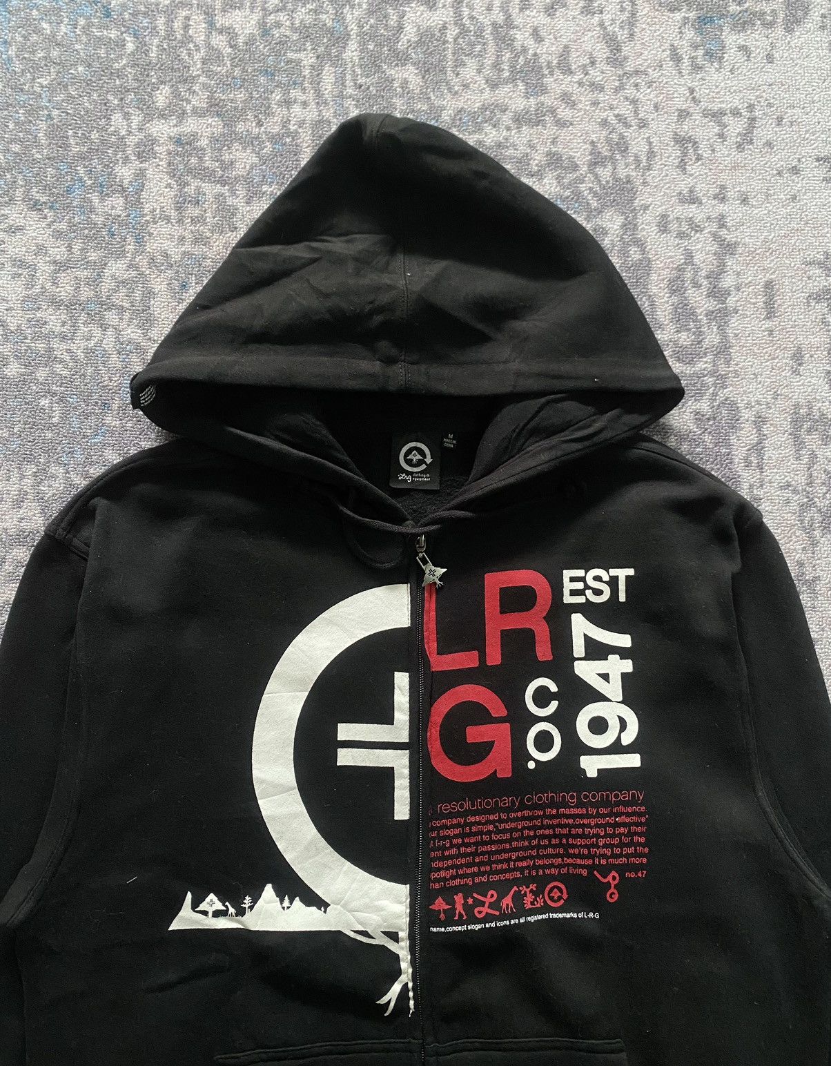 LRG × Vintage LRG Clasic logo zip hoodie Size US M / EU 48-50 / 2 - 2 Thumbnail