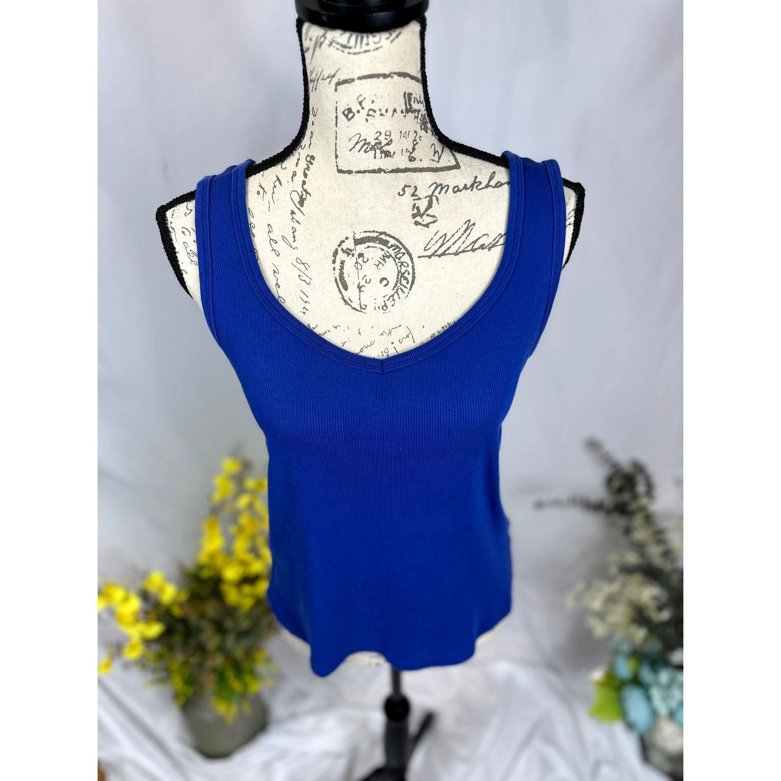 Ralph Lauren Ralph Lauren Women’s Sleeveless Knit Tank Top Blue M Size M / US 6-8 / IT 42-44 - 4 Thumbnail