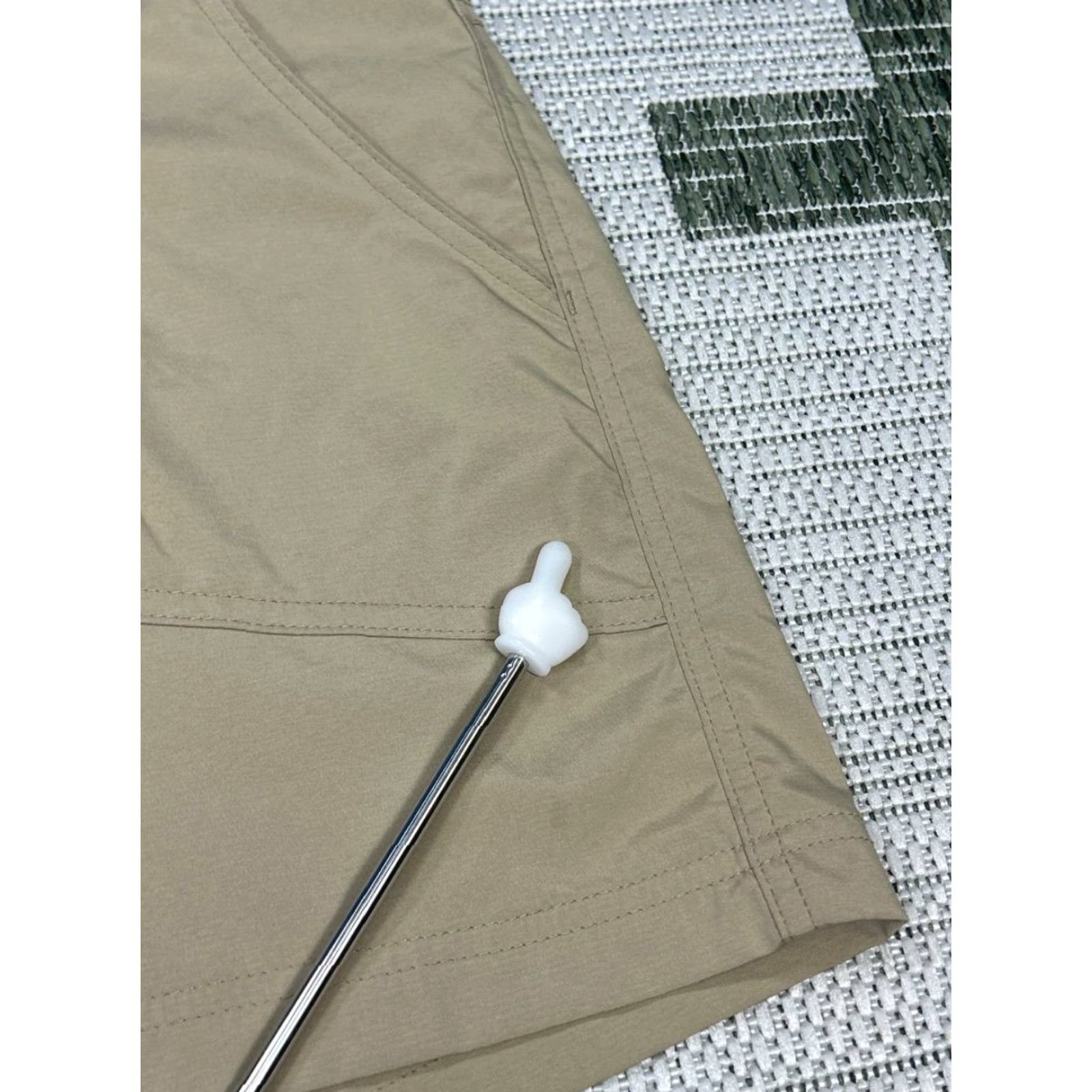 Logo 7 Columbia Omni Shield Kestrel Trail Shorts 10 Beige Logo Stretch Mid Rise Womens Size 32" / US 10 / IT 46 - 4 Thumbnail