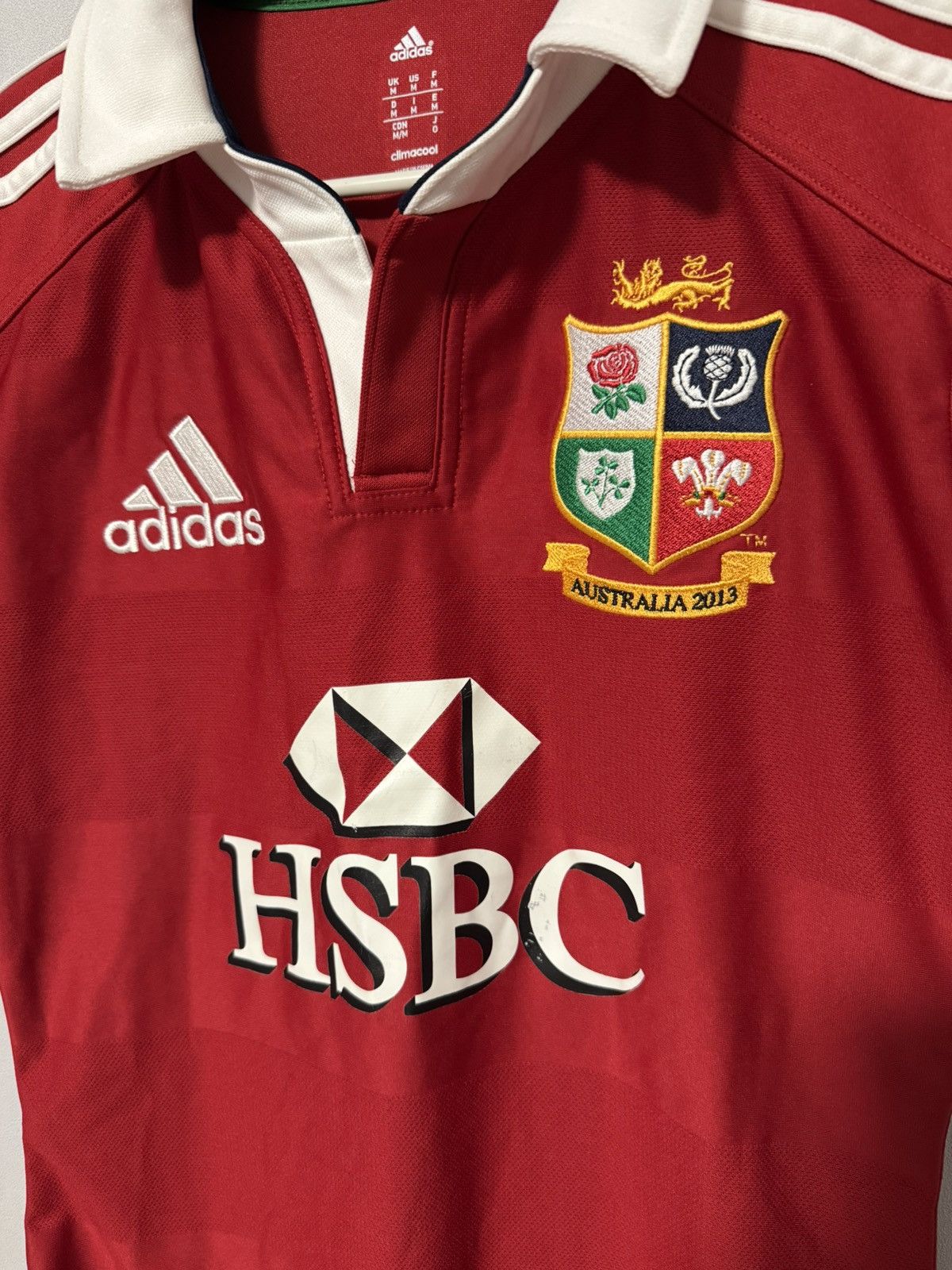 Adidas British Lions 2013 Australia National Rugby Adidas HSBC M Size US M / EU 48-50 / 2 - 4 Thumbnail