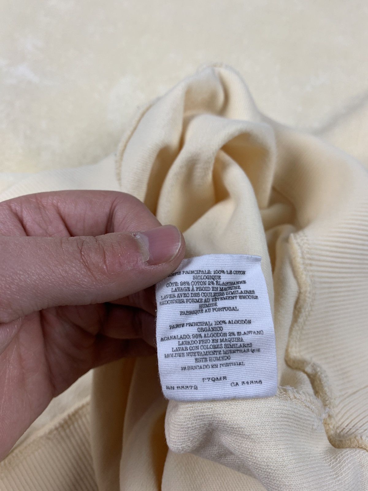 YMC Men’s YMC Fleece Sweatshirt Basic Designer Luxury Beige Sz S Size US S / EU 44-46 / 1 - 6 Thumbnail