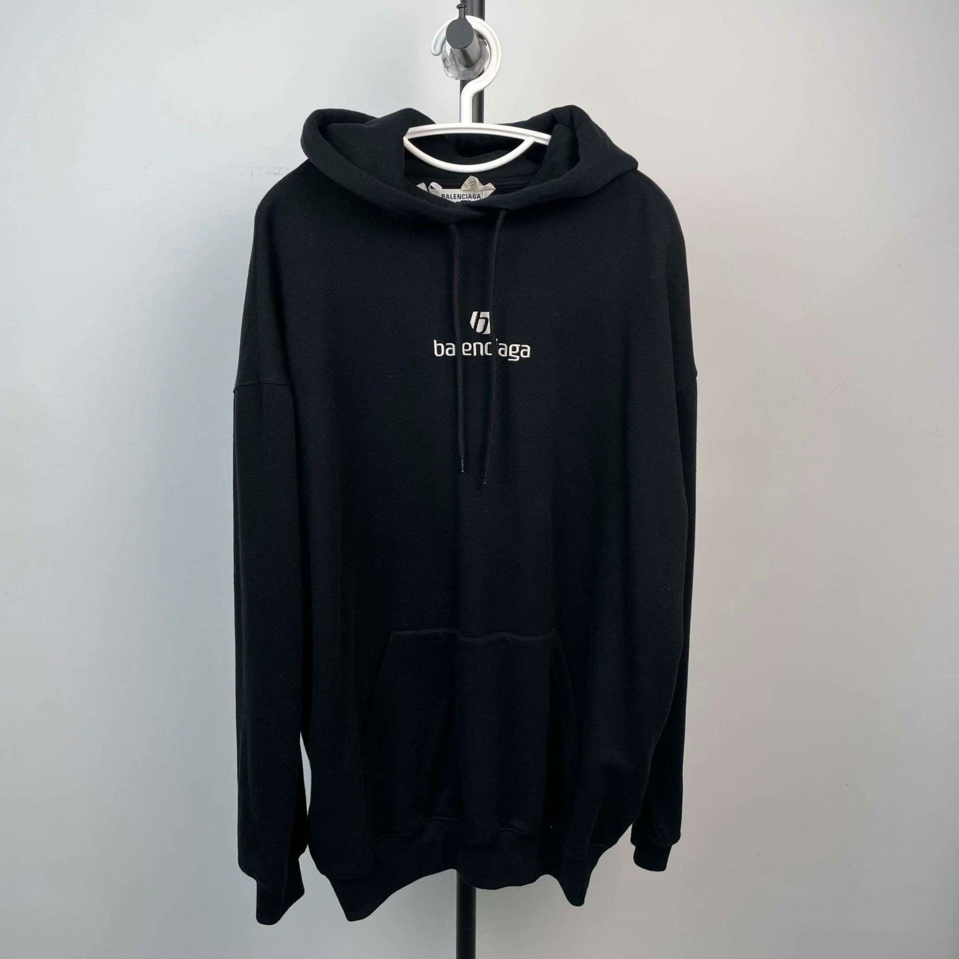 Balenciaga Balenciaga Cotton Black Hoodie M Men Size US M / EU 48-50 / 2 - 1 Thumbnail