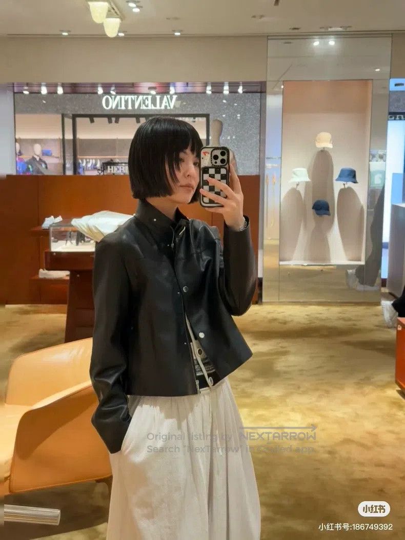 Hermes Hermes Black leather jacket Size XXS / US 00 / IT 34 - 5 Thumbnail