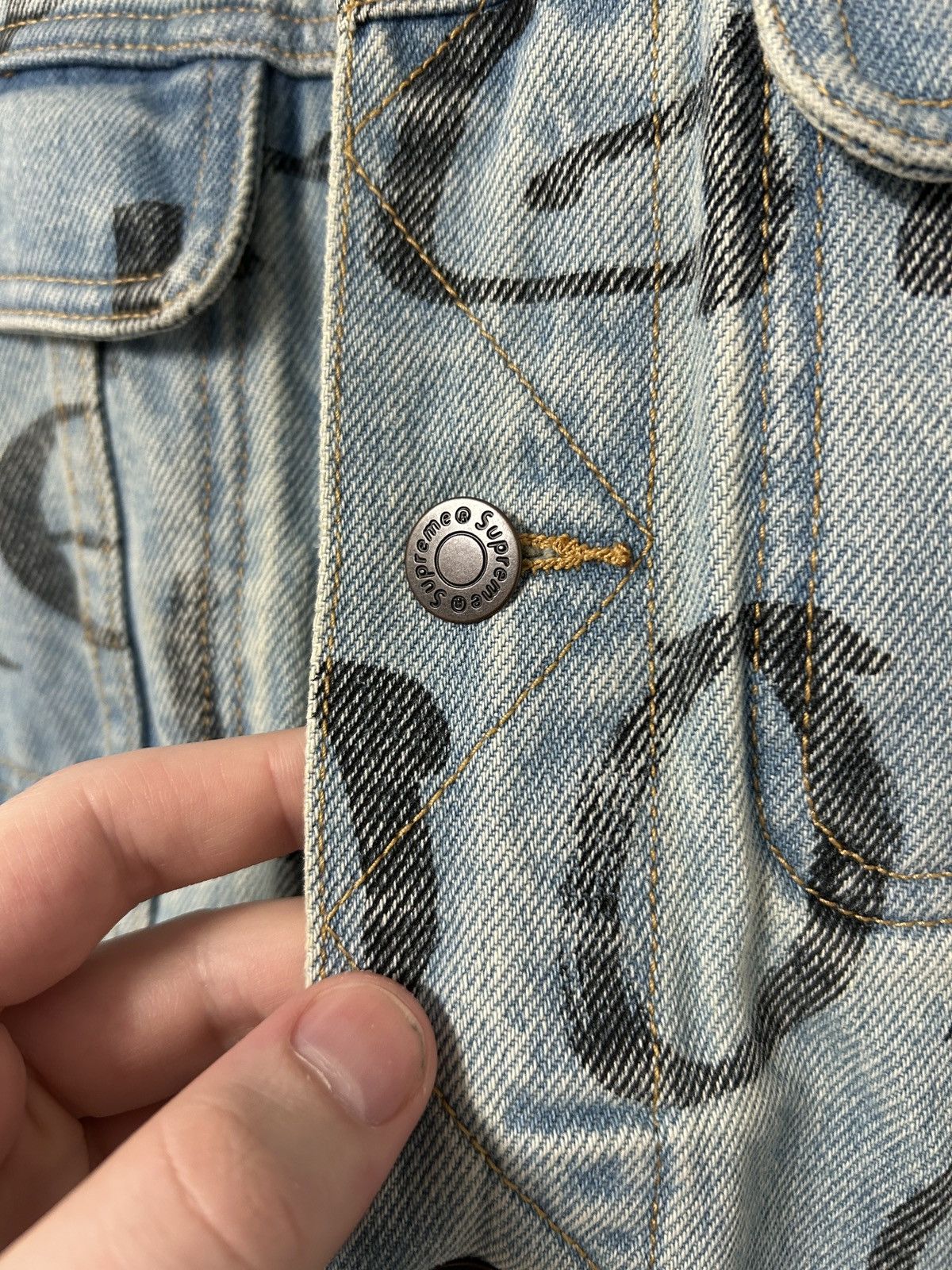 Supreme FW2020 Ark Denim Trucker Jacket Size US M / EU 48-50 / 2 - 5 Thumbnail