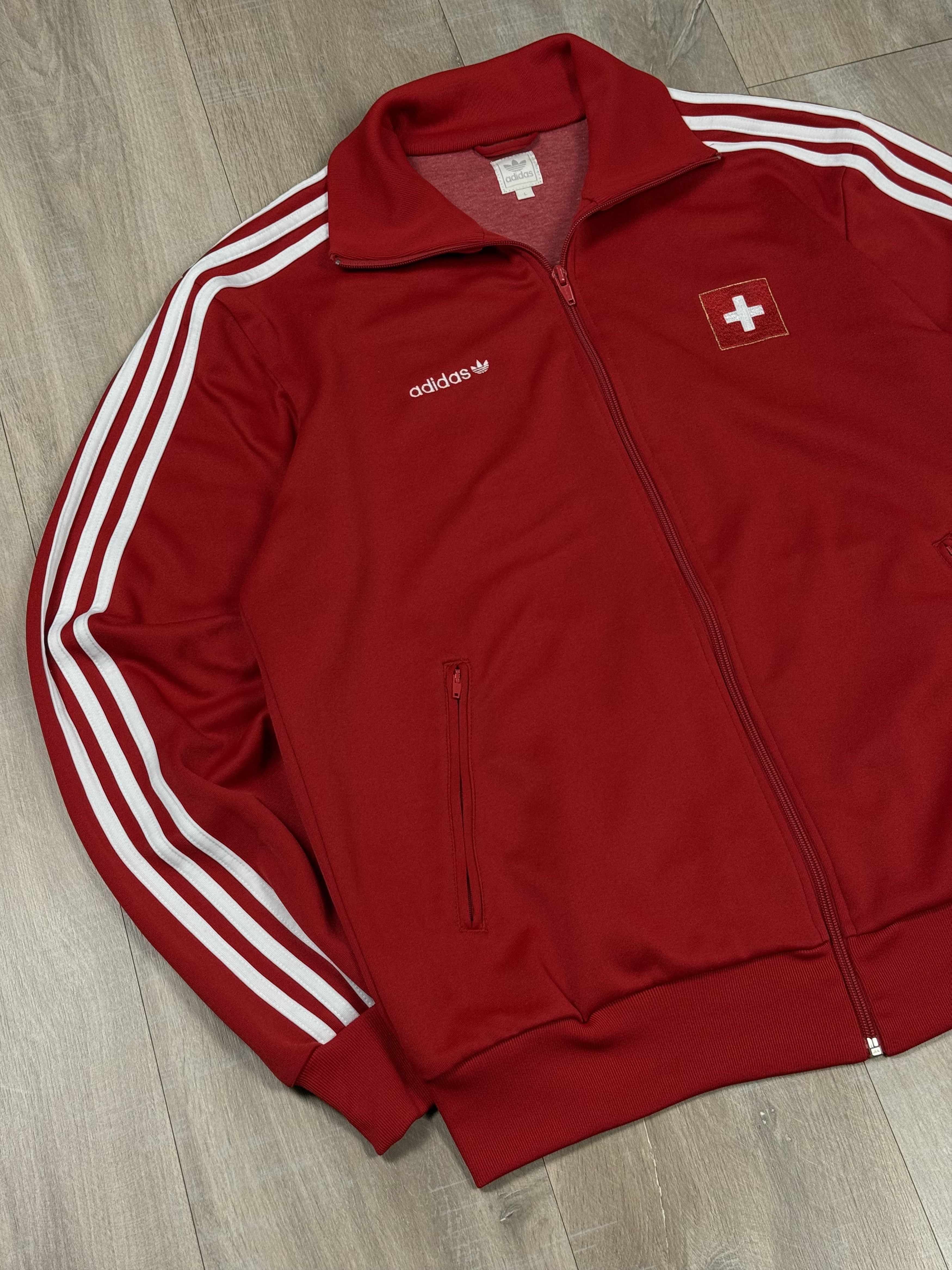 Adidas 2008 Adidas Originals Jacket Suisse Switzerland Football Size US L / EU 52-54 / 3 - 2 Thumbnail