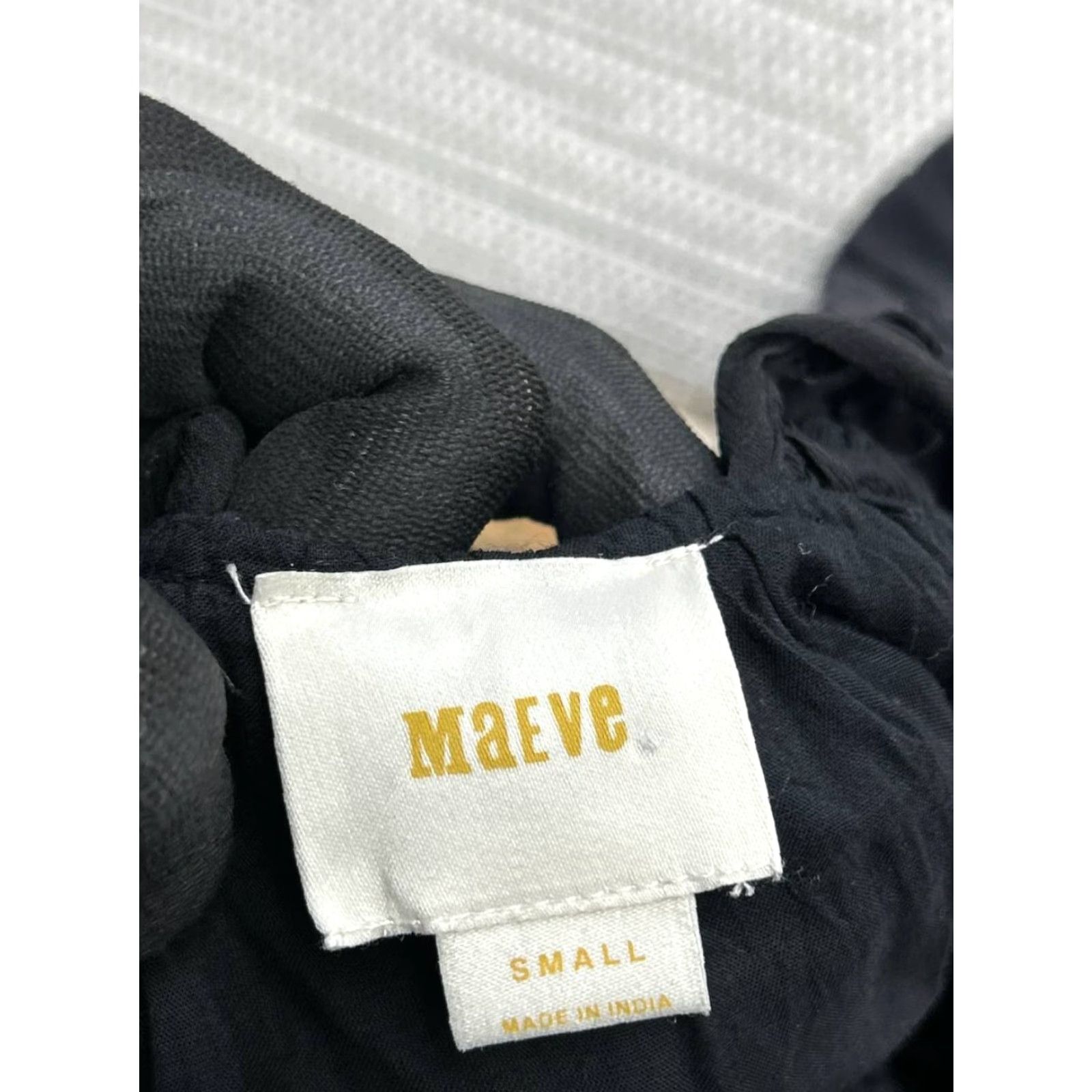 Anthropologie Anthropologie By Maeve Abilene Maxi Dress Womens Small Black Tassel Crochet Yoke Size S / US 4 / IT 40 - 3 Thumbnail