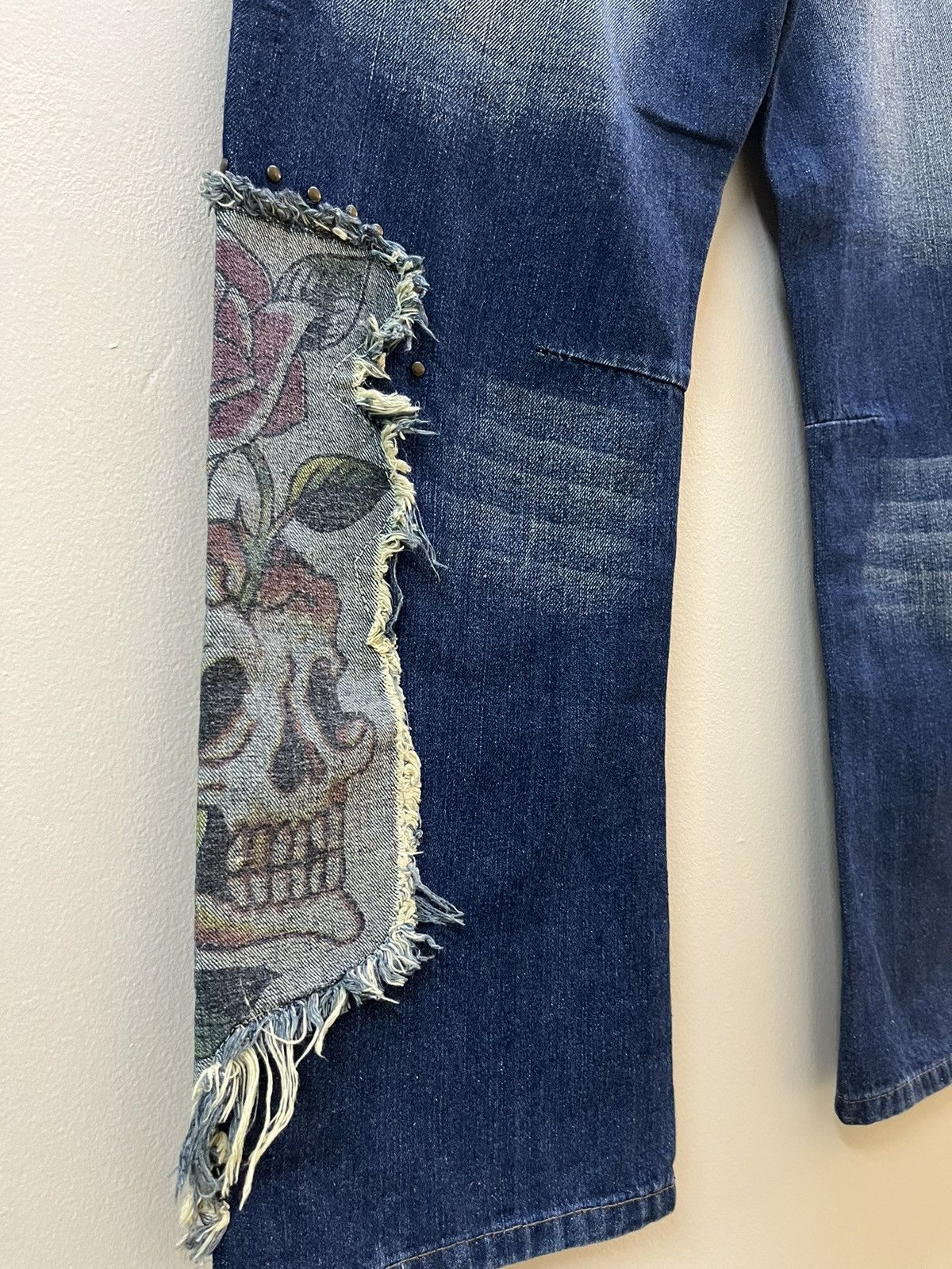 Christian Audigier × Ed Hardy × Von Dutch Vintage Y2k Ed Hardy Embroided and patches Jeans Size US 34 / EU 50 - 5 Thumbnail