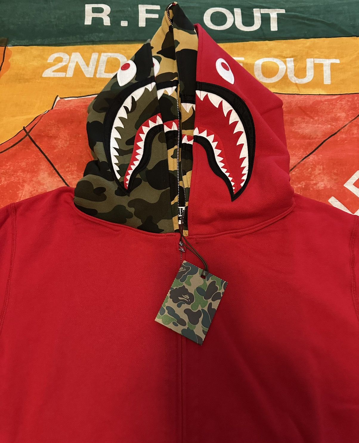 Bape BAPE shark full zip double hoodie Size US XXL / EU 58 / 5 - 2 Thumbnail
