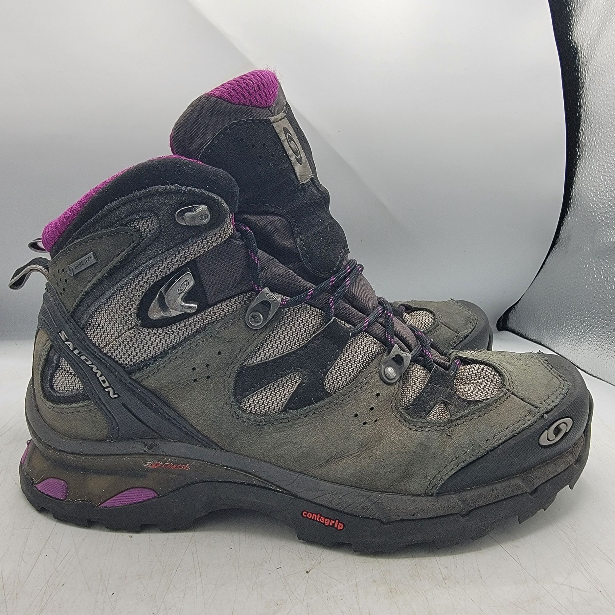 Salomon Salomon Comet 3D GTX Womens 8 Gray Contagrip Hiking Boots Wa Size US 8 / IT 38 - 13 Thumbnail