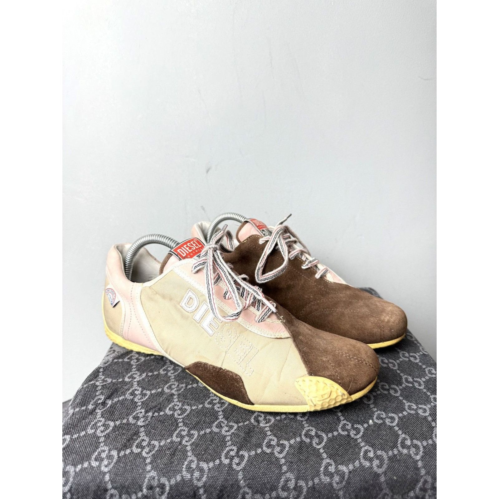 Diesel 💥Rare! Vintage Diesel Low Top Design Suede Sneakers Size US 8 / IT 38 - 7 Thumbnail