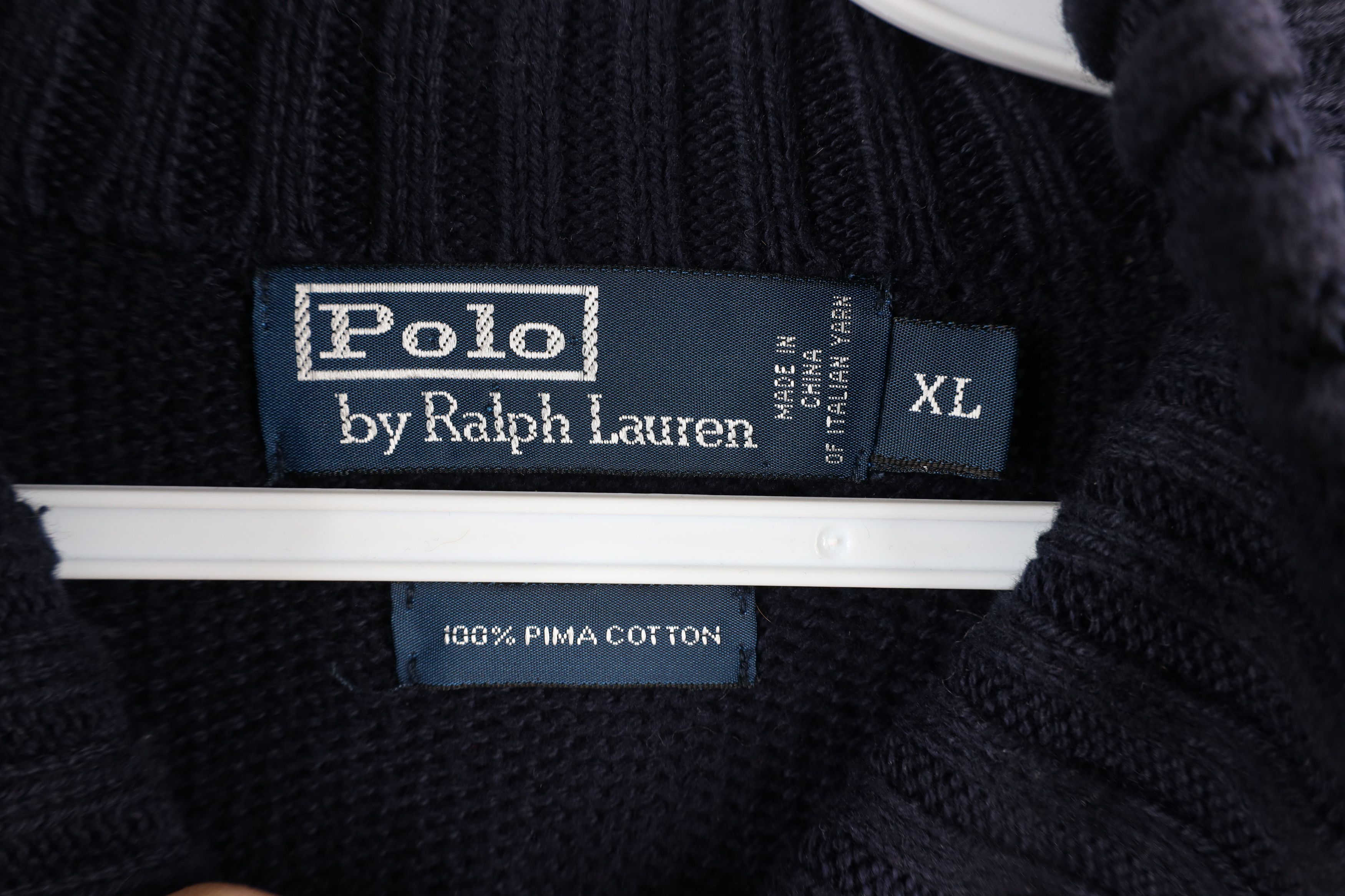 Polo Ralph Lauren Vintage 90s Ralph Lauren Ribbed Knit 1/4 Zip Sweater Size US XL / EU 56 / 4 - 6 Thumbnail