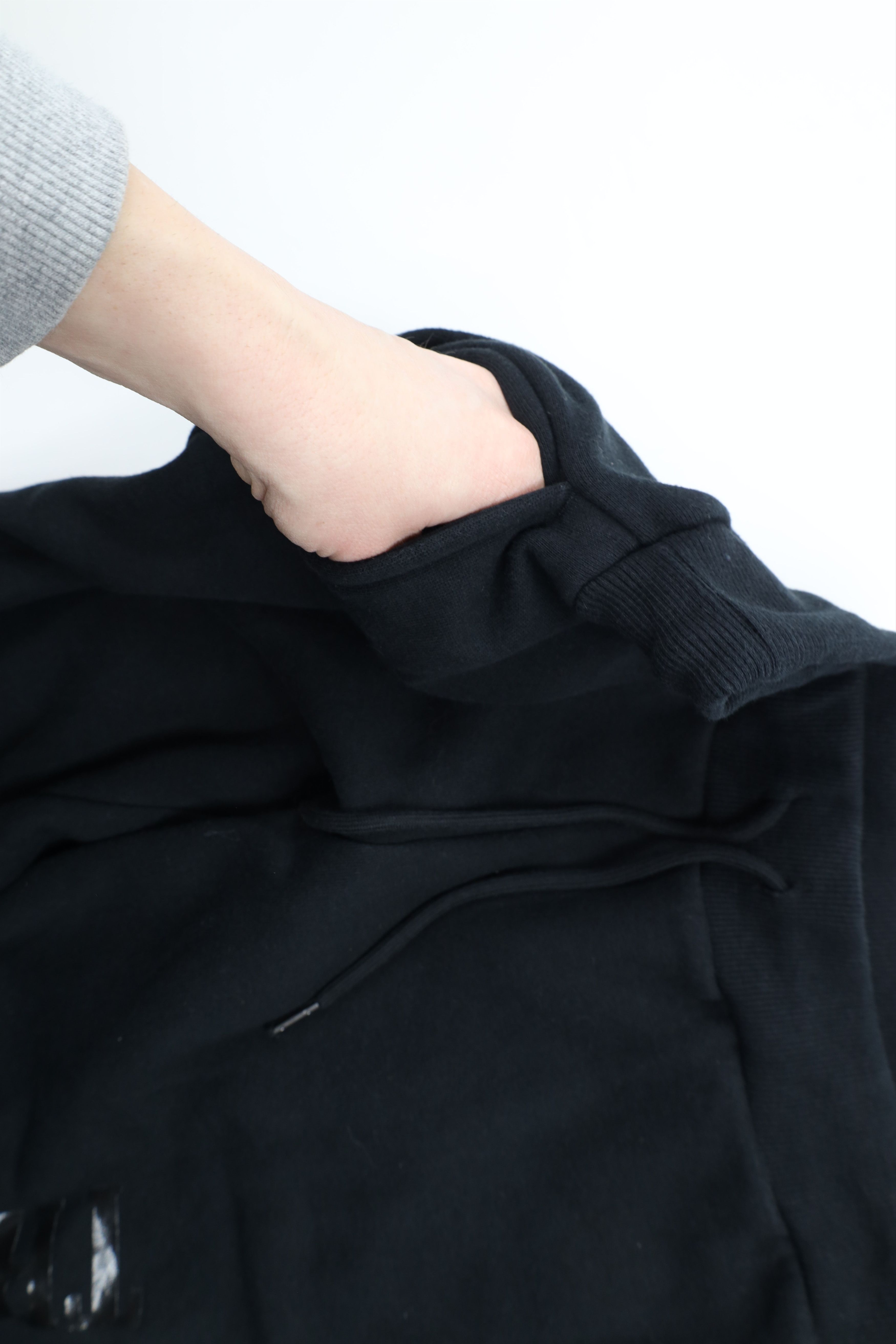 True Religion × Vintage True Religion Spell Out Cuffed Sweatpants Joggers Black Size 30 - 6 Thumbnail