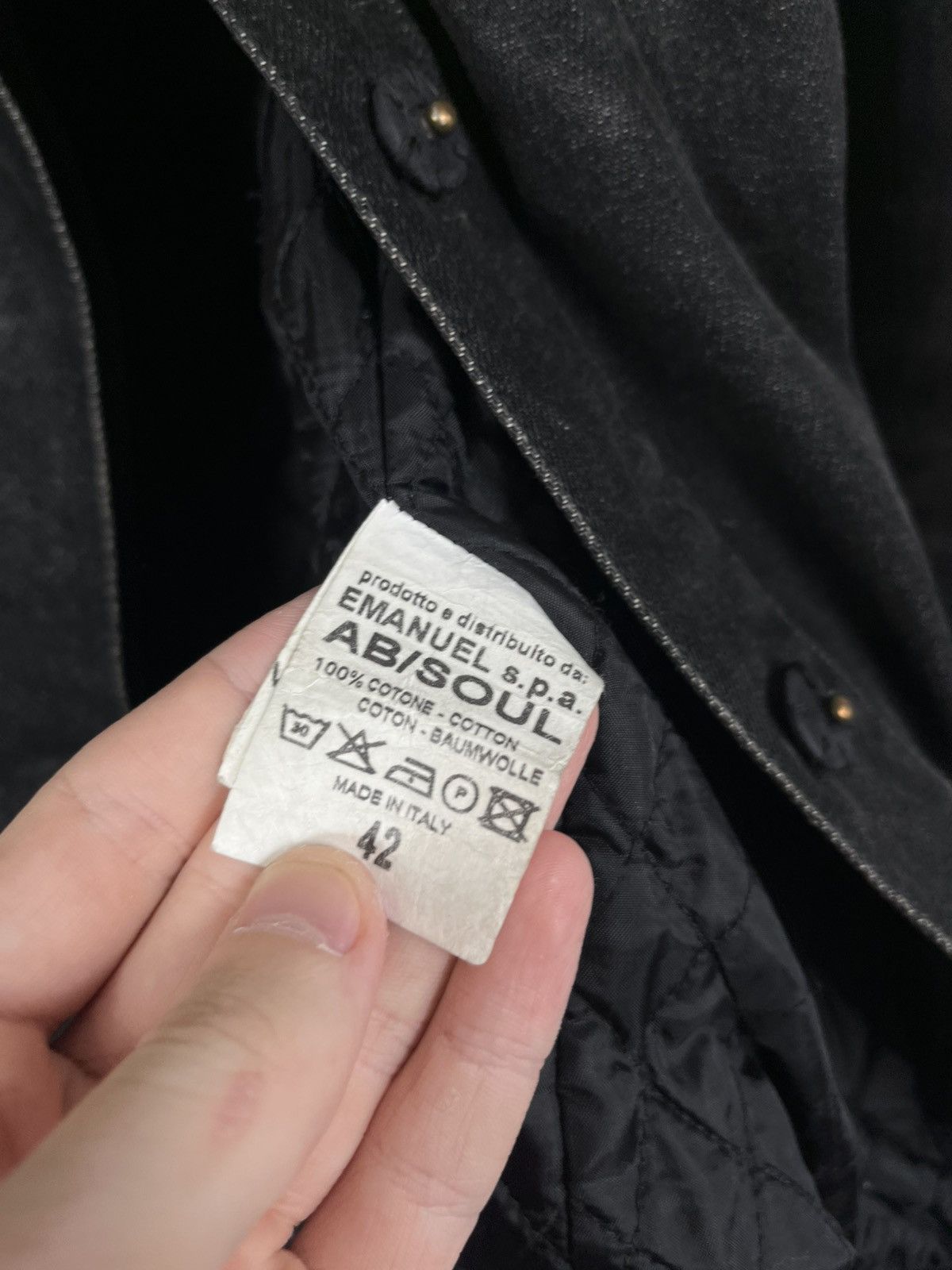 Vintage Vintage Avantgarde Insulated Denim Italy Jacket Size M / US 6-8 / IT 42-44 - 7 Thumbnail