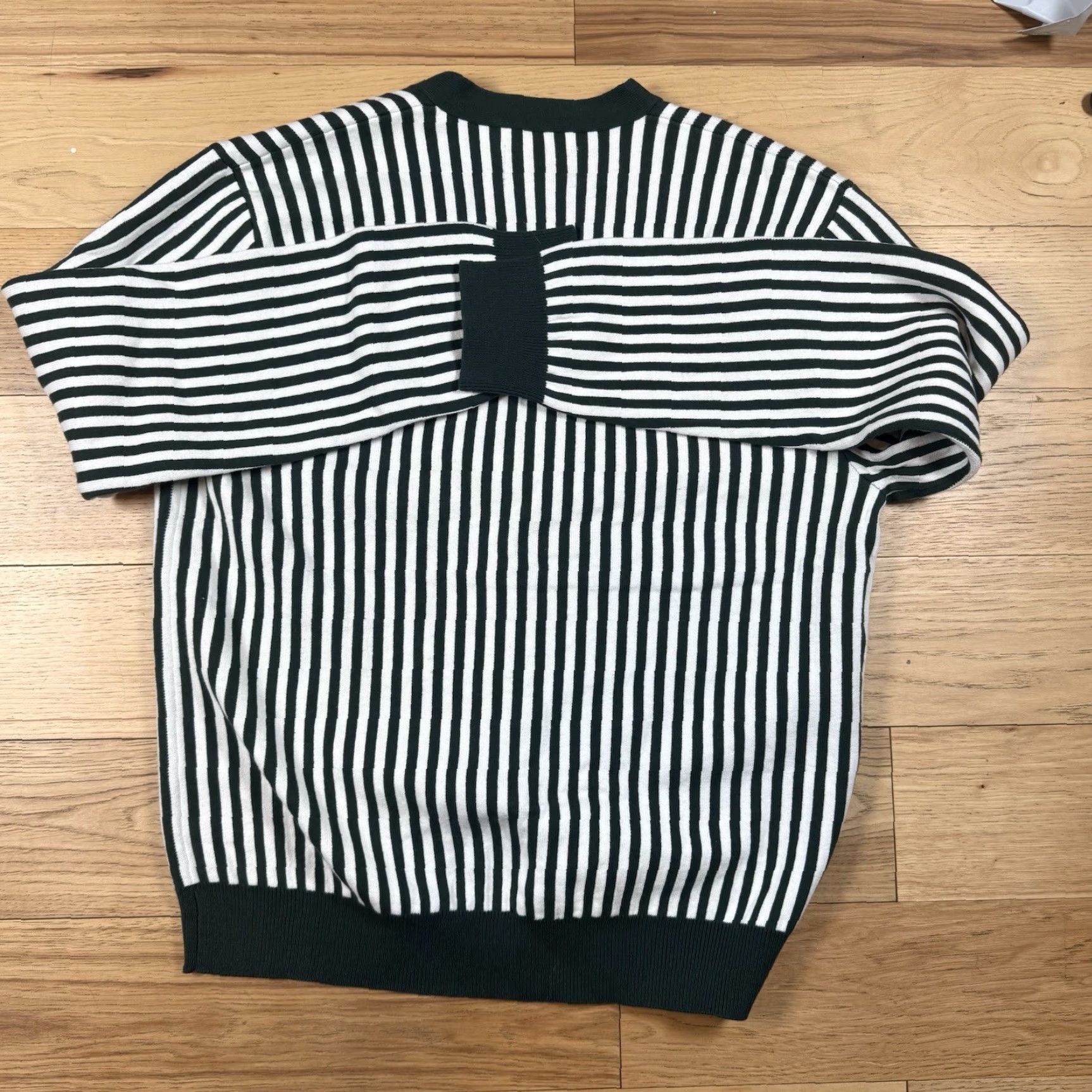 Vintage VINTAGE Bogey Boys Striped Cardigan Sweater Mens M Green Heavy Golf NWOT Size US M / EU 48-50 / 2 - 5 Thumbnail
