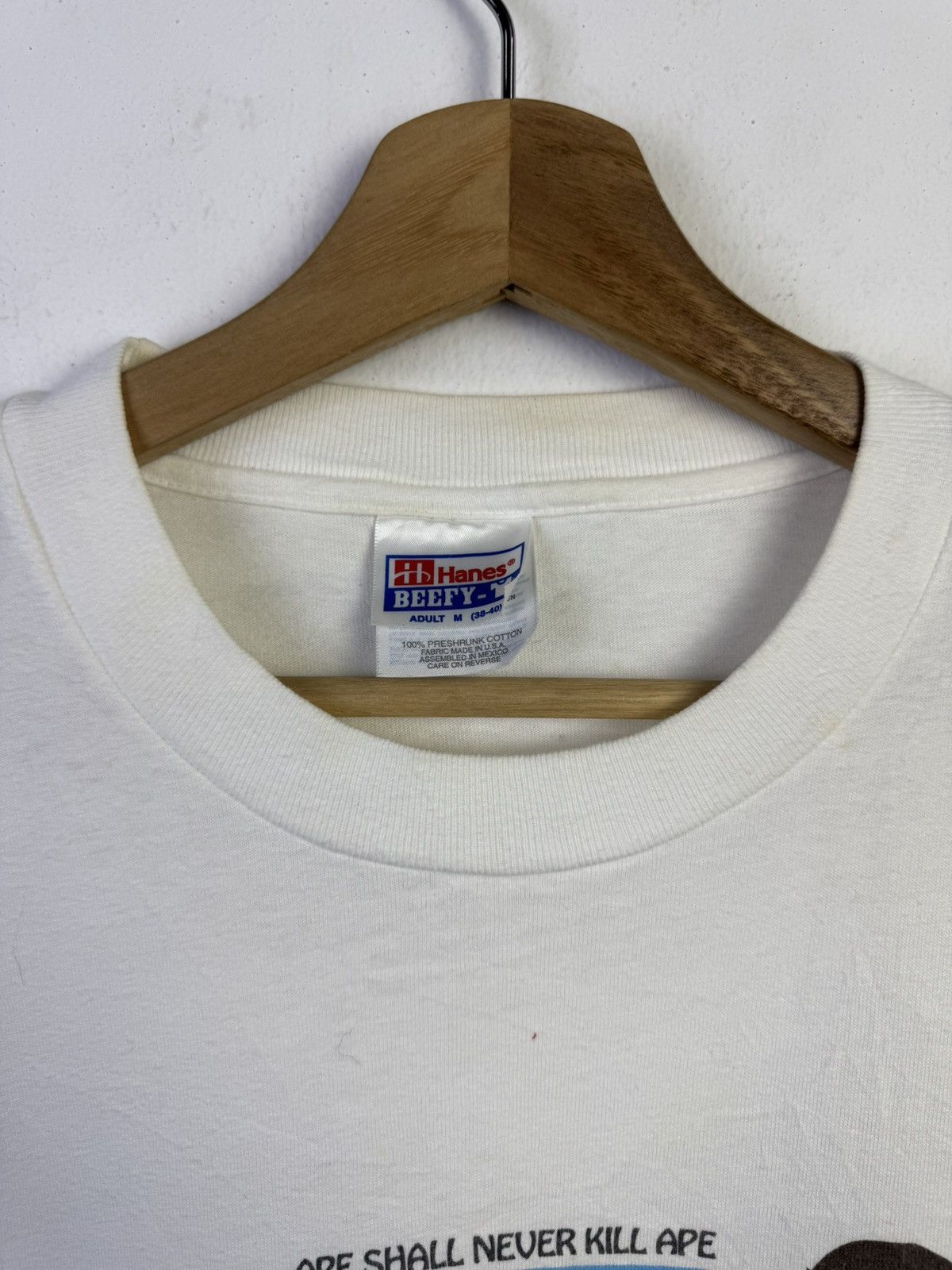 Vintage 90s Bape Ape Shall Never Kill Ape long sleeve shirt