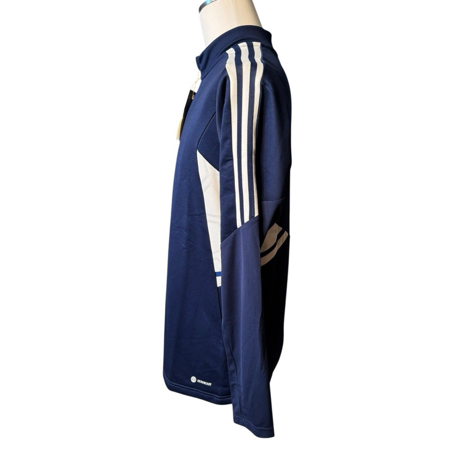 Adidas Adidas NEW Quarter Zip Pullover Men’s Medium Navy Blue White Size US M / EU 48-50 / 2 - 4 Thumbnail