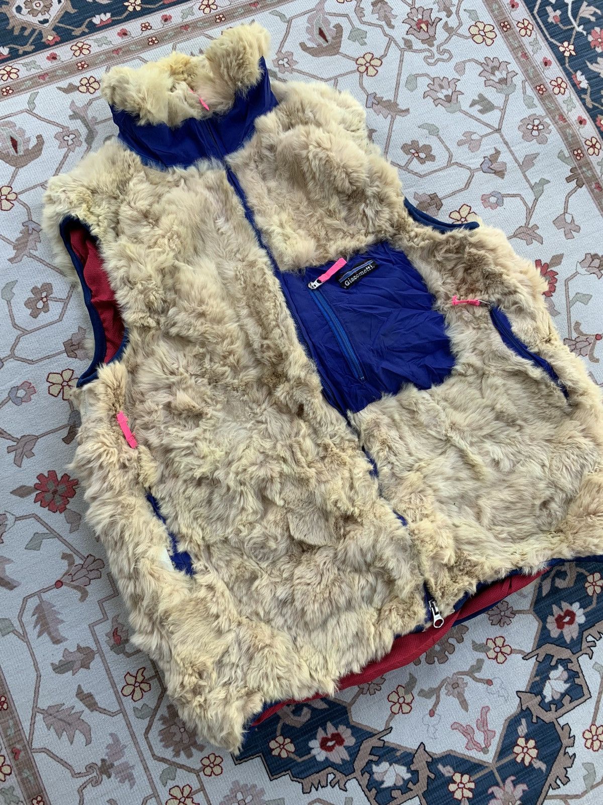 Giacometti GIACOMETTI RABBIT FUR VEST CASUAL OUTDOOR STYLE Size US M / EU 48-50 / 2 - 2 Thumbnail