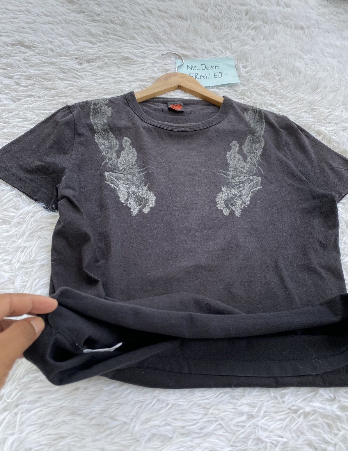 Jean Paul Gaultier Rare Vintage 90s Jean Paul Gaultier Dragon Tshirt Size S / US 4 / IT 40 - 14 Thumbnail