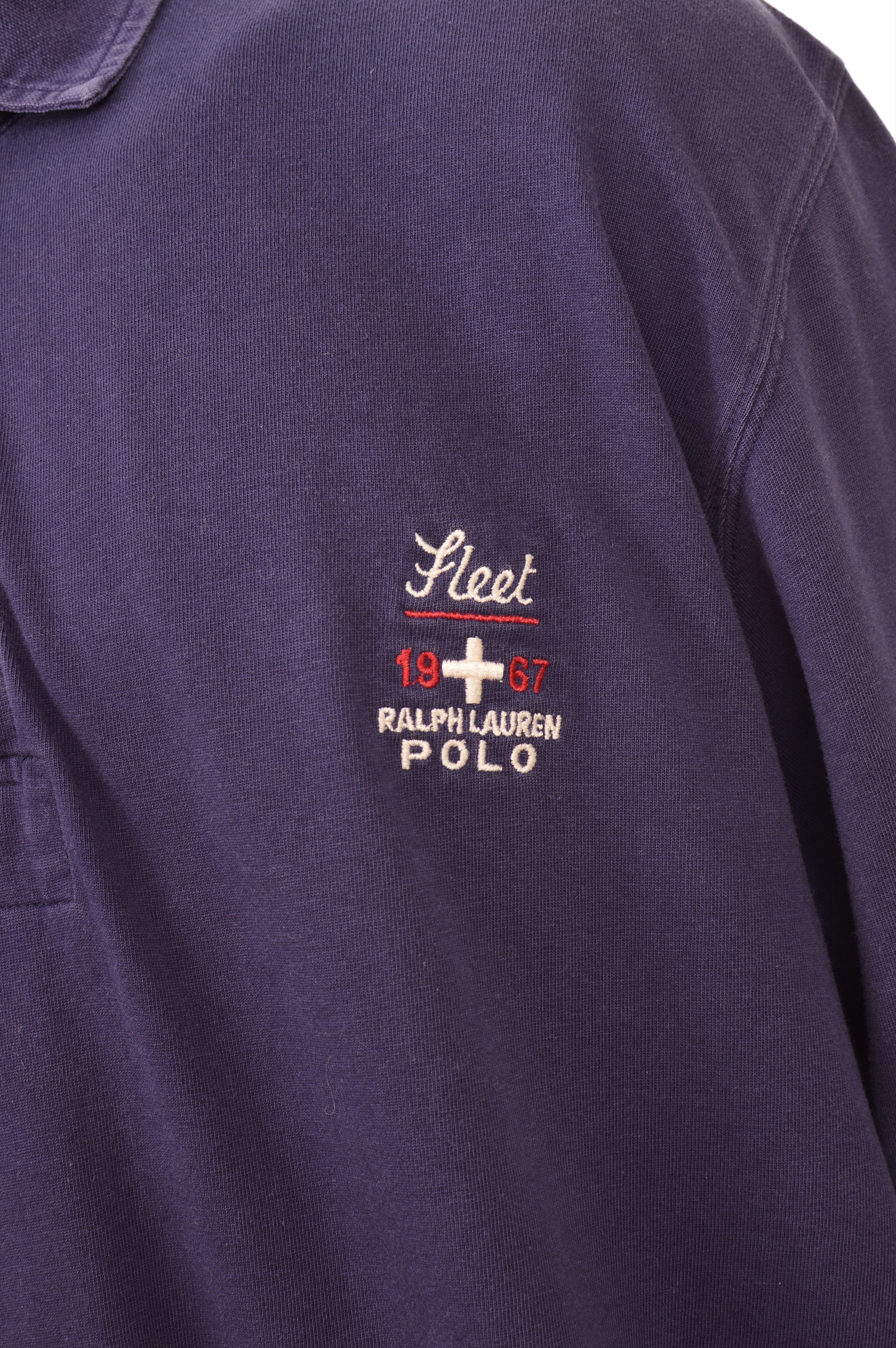 Polo Ralph Lauren Polo Ralph Lauren 1967 Vintage Fleet Long Sleeve Polo Shirt Size US L / EU 52-54 / 3 - 3 Thumbnail