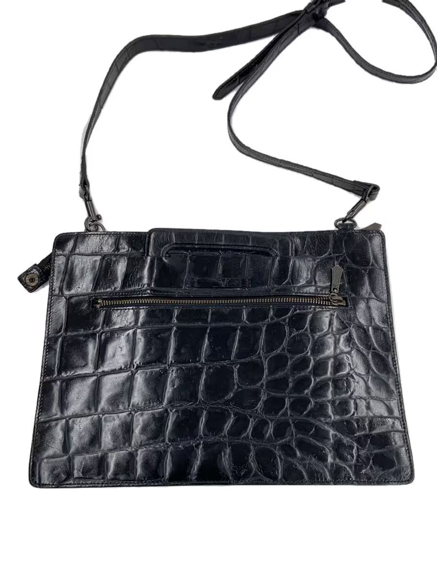 Jean Paul Gaultier Crocodile Embossed Leather Shoulder Bag Size ONE SIZE - 2 Thumbnail