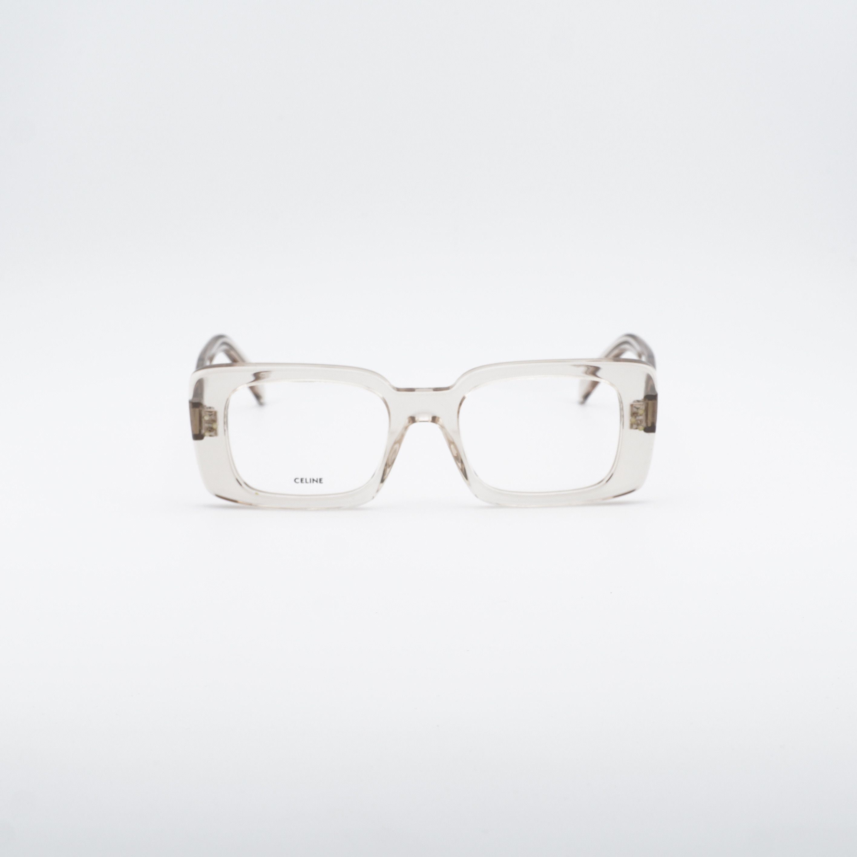 Celine Celine CL50163I 045 Eyeglasses Transparent Beige 51mm Square Size ONE SIZE - 3 Thumbnail
