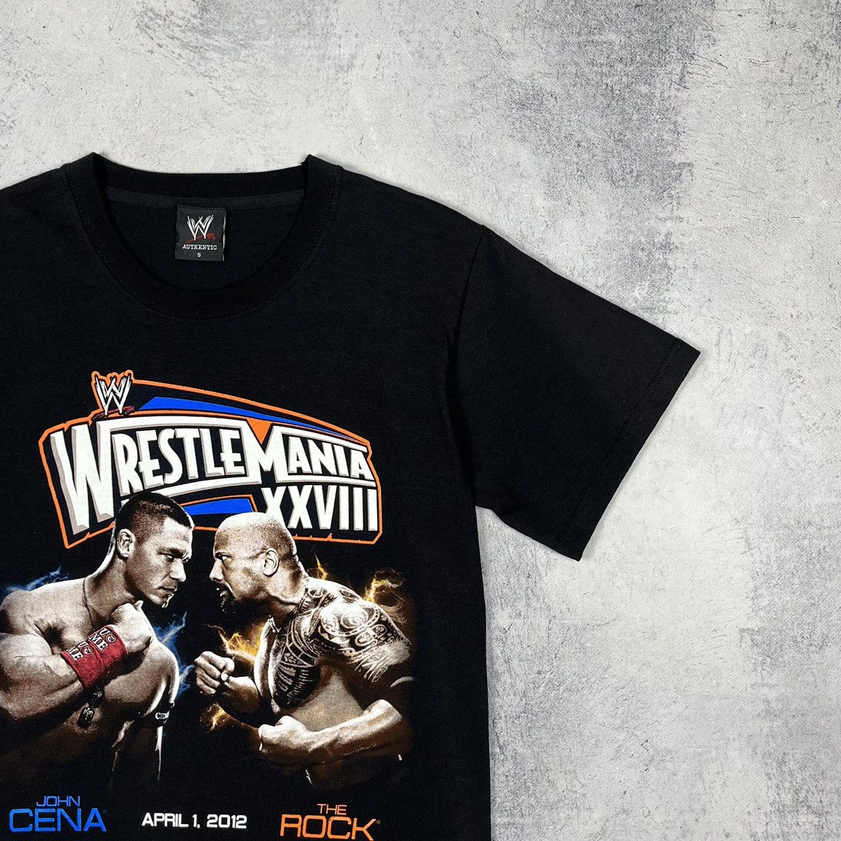 WWE Vintage WWE Wrestlemania John Cena vs The Rock tee 2012 Size US S / EU 44-46 / 1 - 3 Thumbnail