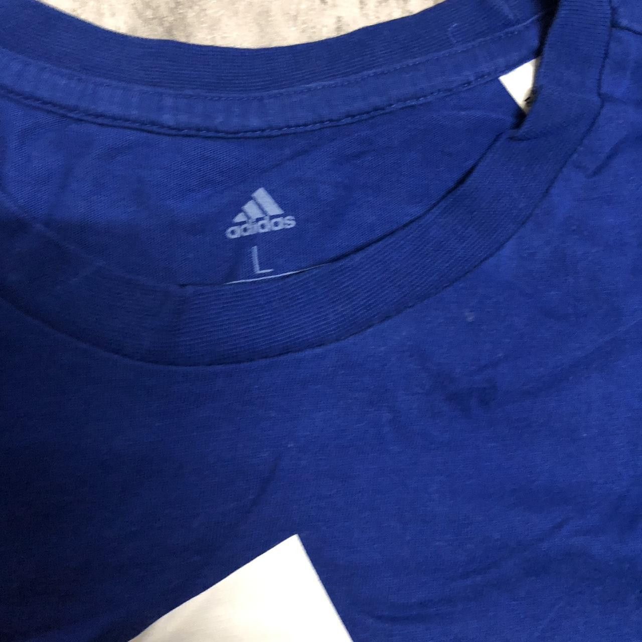 Adidas Navy blue Adidas tee with white logo Size US L / EU 52-54 / 3 - 3 Thumbnail