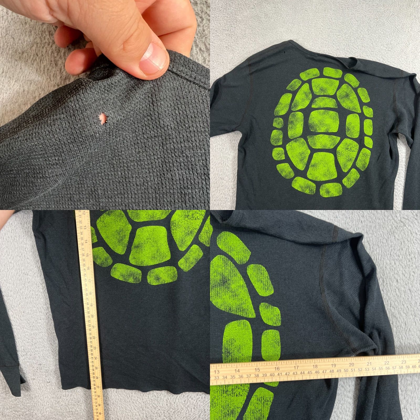 Vintage VINTAGE TMNT Teenage Mutant Ninja Turtles Thermal Shirt Men XL Black All Seasons Retro Size US XL / EU 56 / 4 - 8 Thumbnail