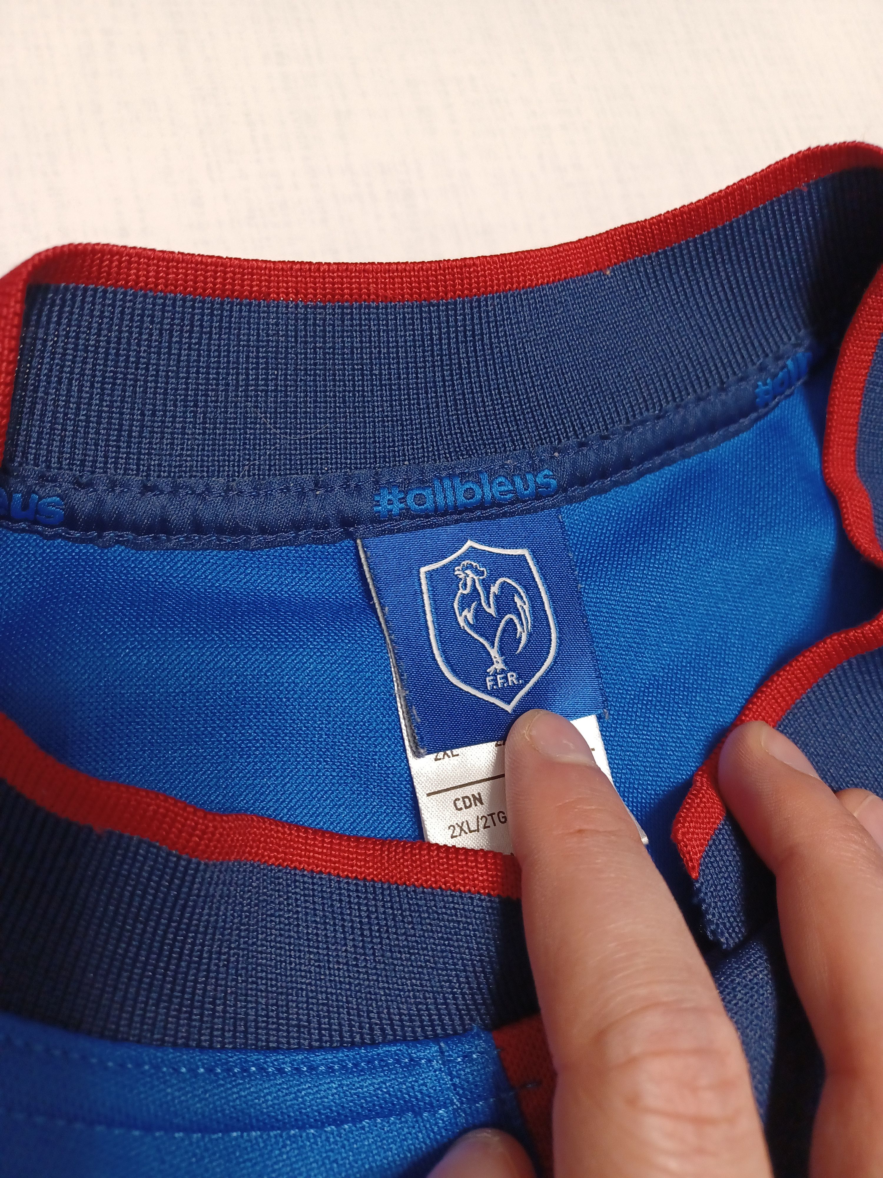 Adidas France Rugby national team 2014 vintage jersey Size US XXL / EU 58 / 5 - 5 Thumbnail