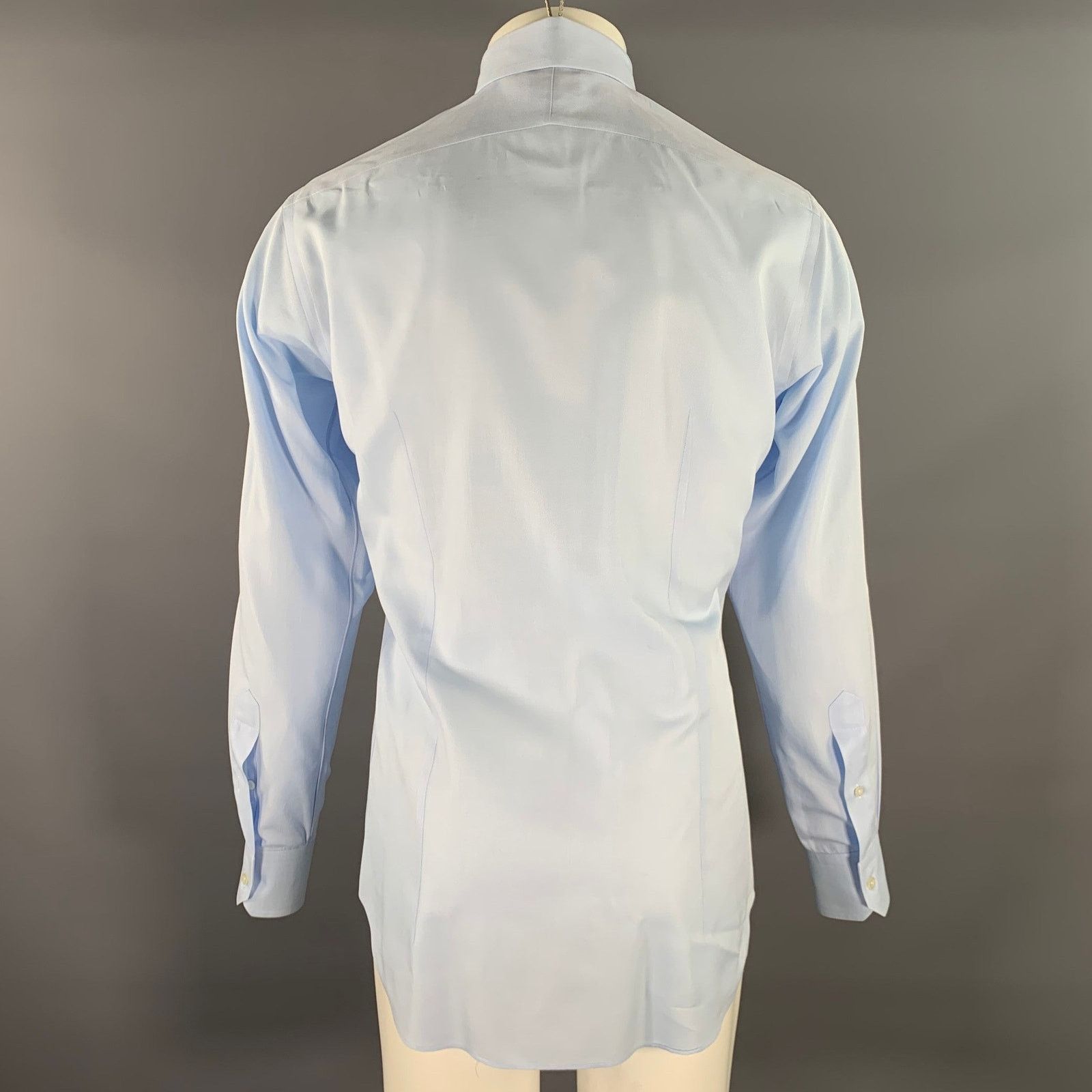 Hamilton HAMILTON Size S Blue Long Sleeve Spread Collar Shirt Size US S / EU 44-46 / 1 - 3 Thumbnail