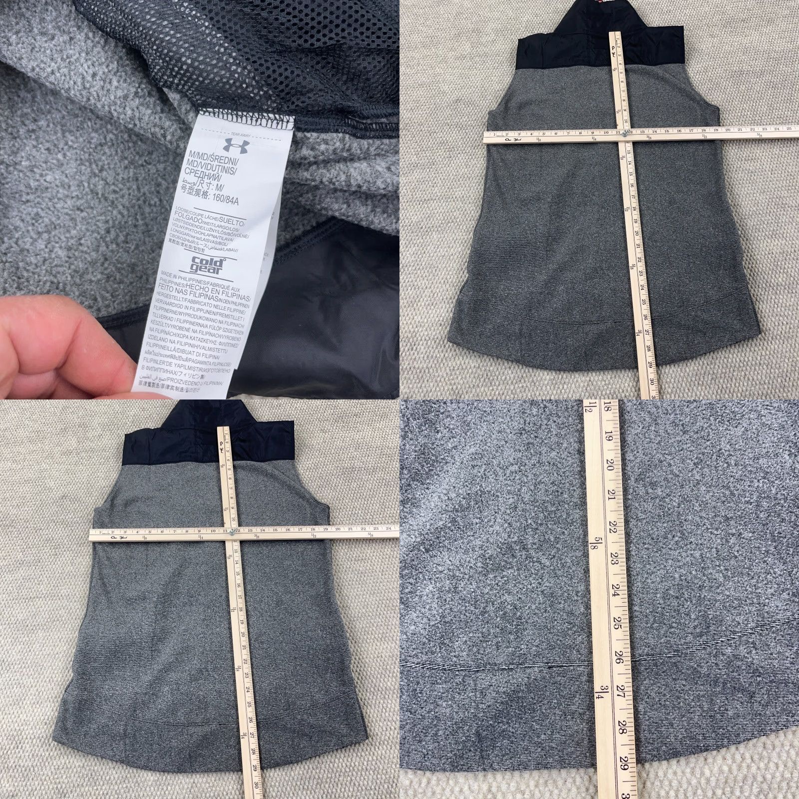 Under Armour Under Armour Vest Women M Gray Black Zip Up Loose Fit Cold Gear Outdoor New Size M / US 6-8 / IT 42-44 - 8 Thumbnail