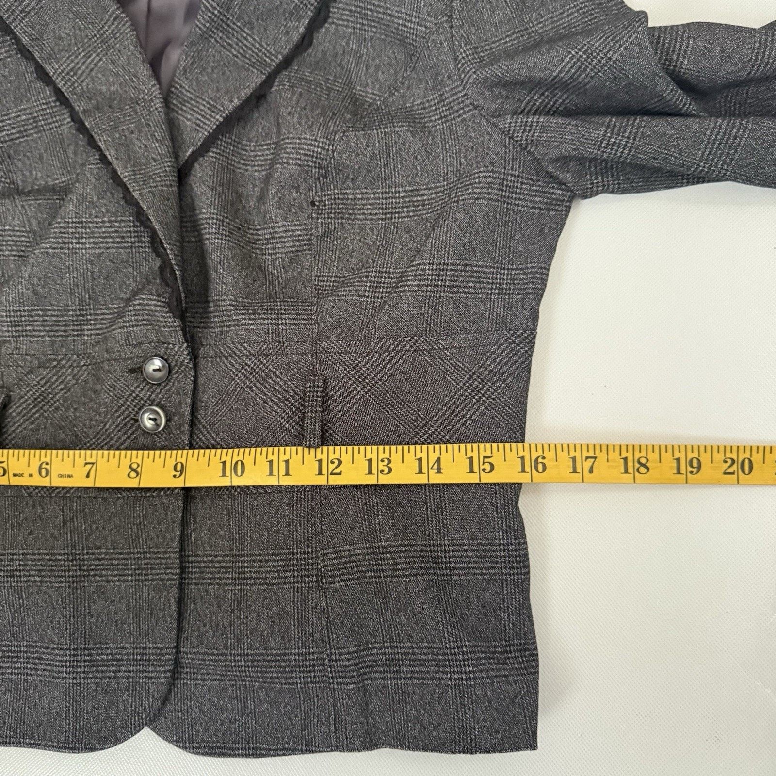 Other Y2K Iz Byer California Juniors Plaid Lace Lightweight Blazer Size XL / US 12-14 / IT 48-50 - 9 Thumbnail