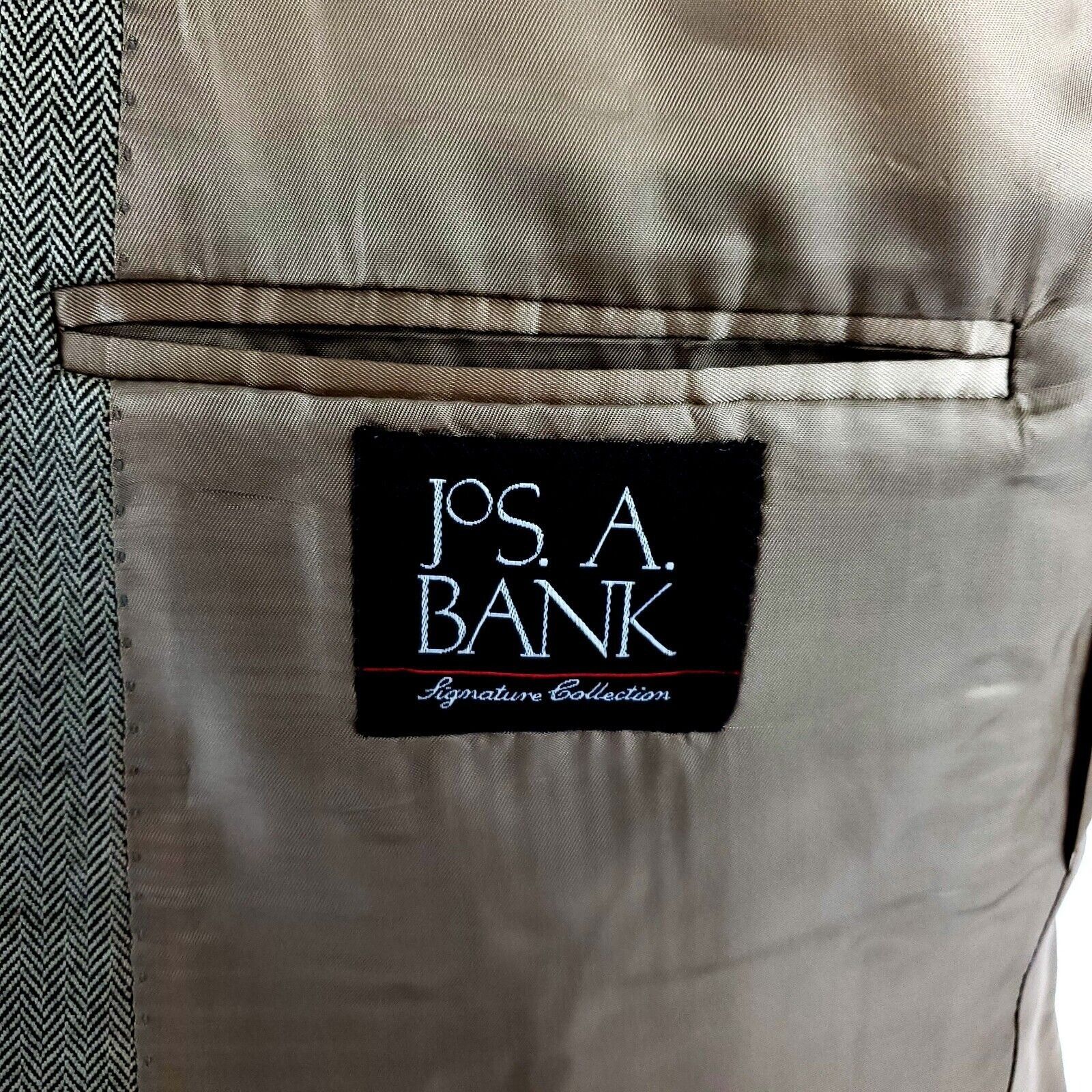 Jos. A. Bank Jos A Bank Signature Camel Hair Silk 2 Button Sport Coat 44L Size 44L - 8 Thumbnail